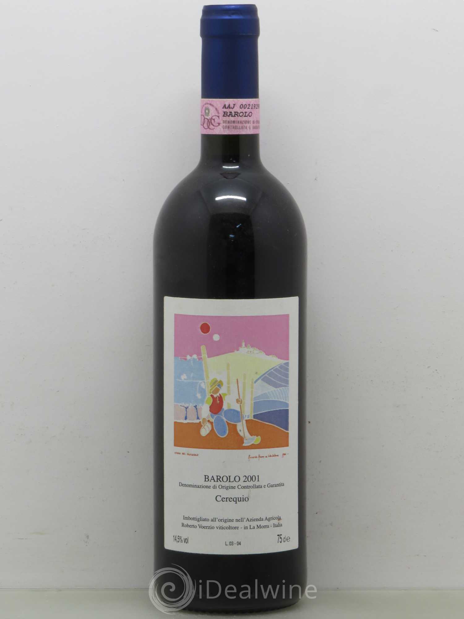 Barolo DOCG Cerequio Roberto Voerzio 2001 - Lot de 1 bouteille - 0