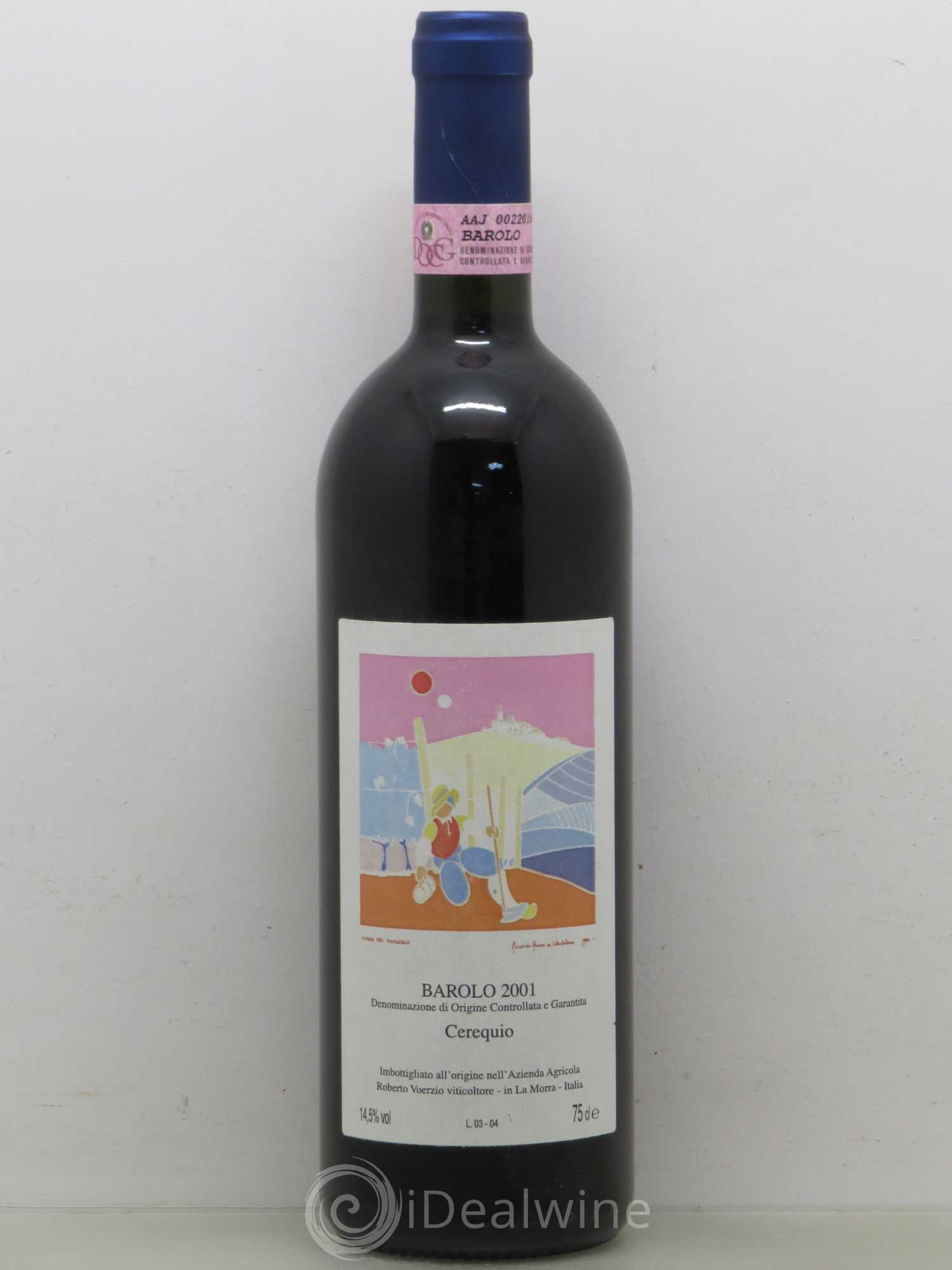 Barolo DOCG Cerequio Roberto Voerzio 2001 - Lot de 1 bouteille - 0