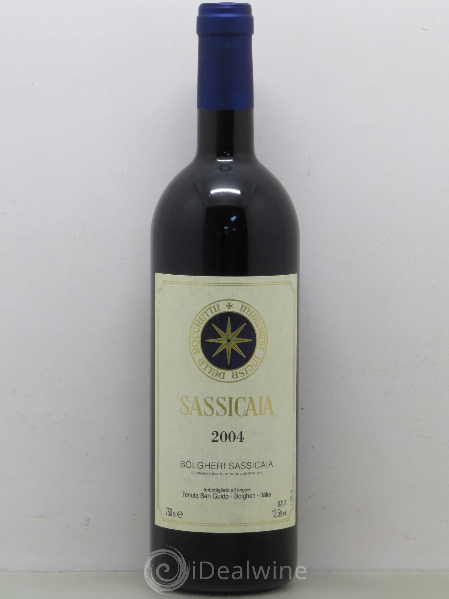 Bolgheri DOC Sassicaia Tenuta San Guido 2004 - Lot de 1 bouteille - 0