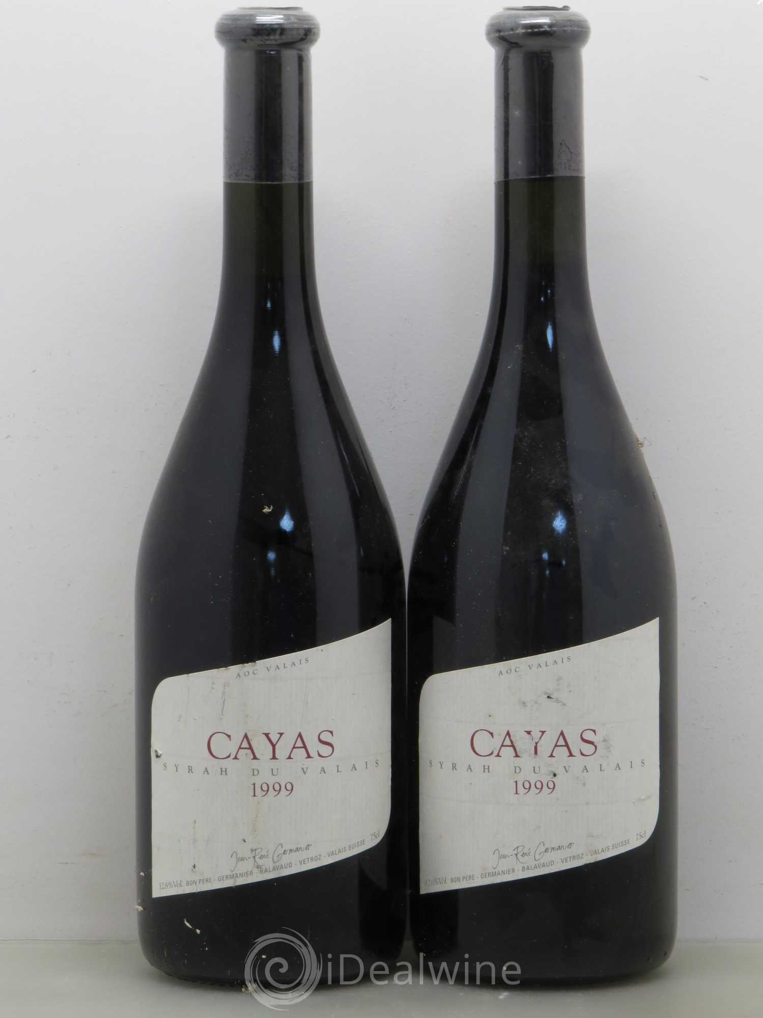 Vins Etrangers Cayas Syrah AOC Valais Jean-René Germanier (Suisse) 1999 - Lot de 5 bouteilles - 2