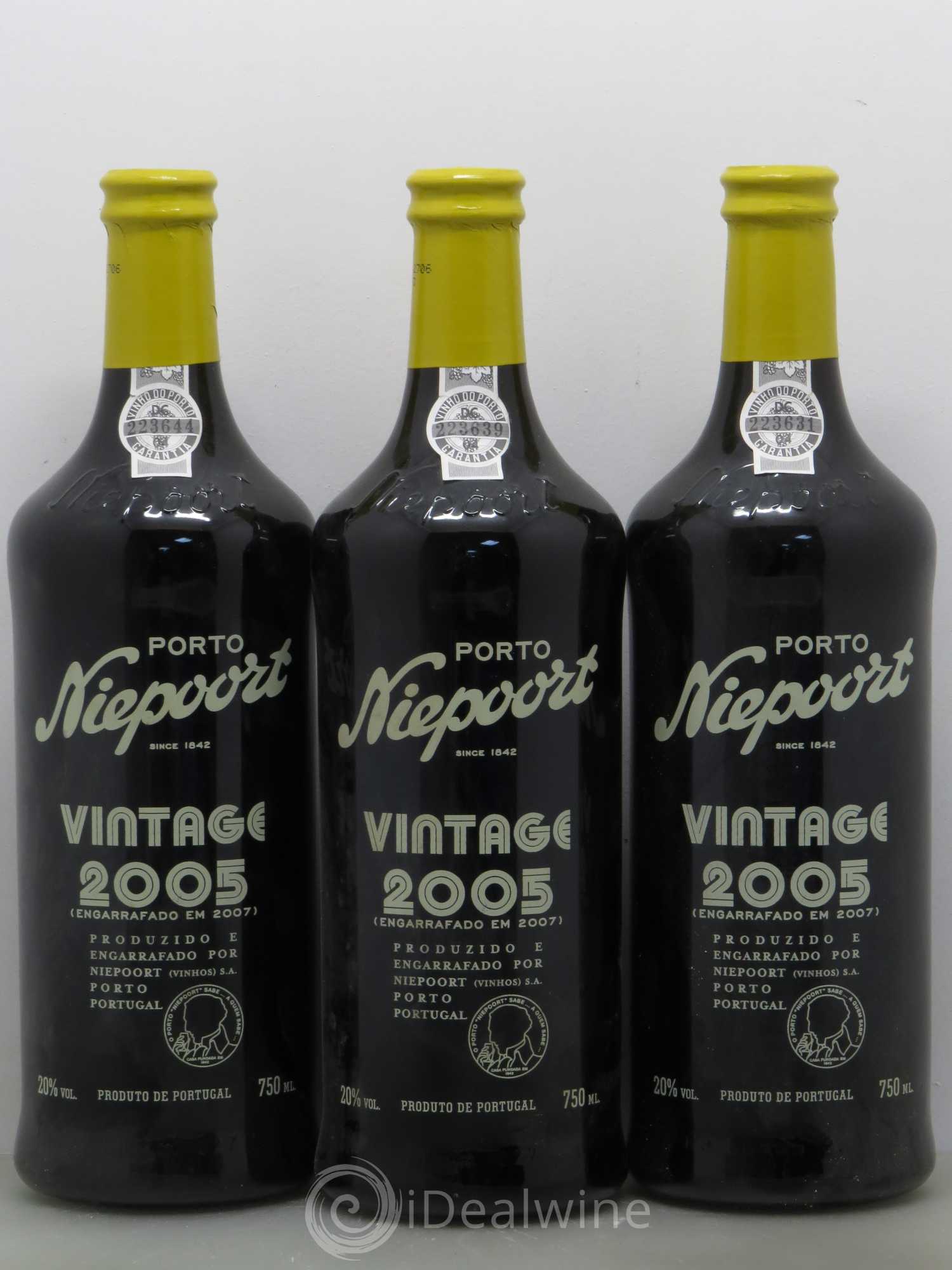 Porto Vintage Niepoort 2005 - Posten von 3 Flaschen - 0