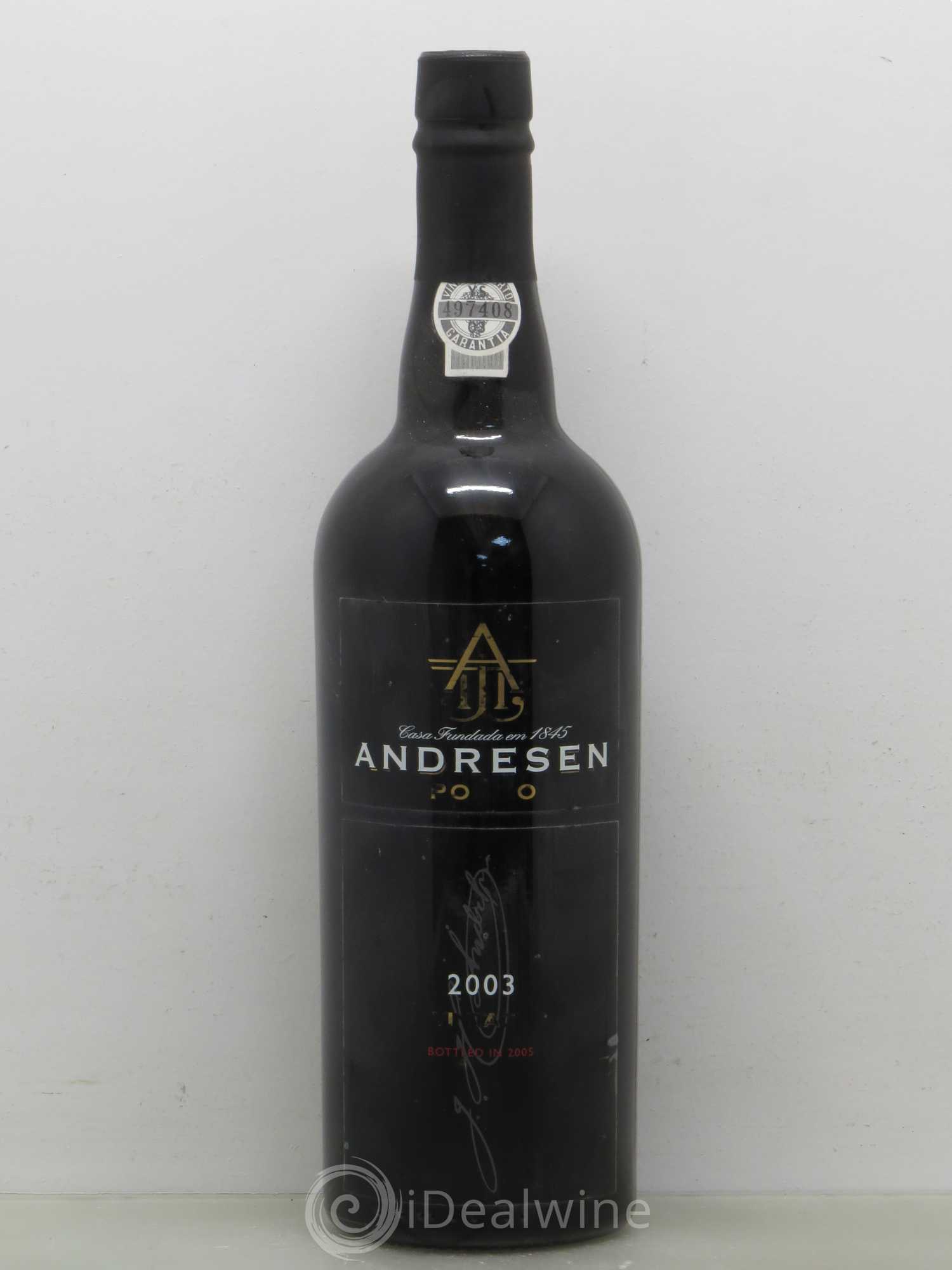 Porto Vintage Andresen 2003 - Lot de 1 bouteille - 0