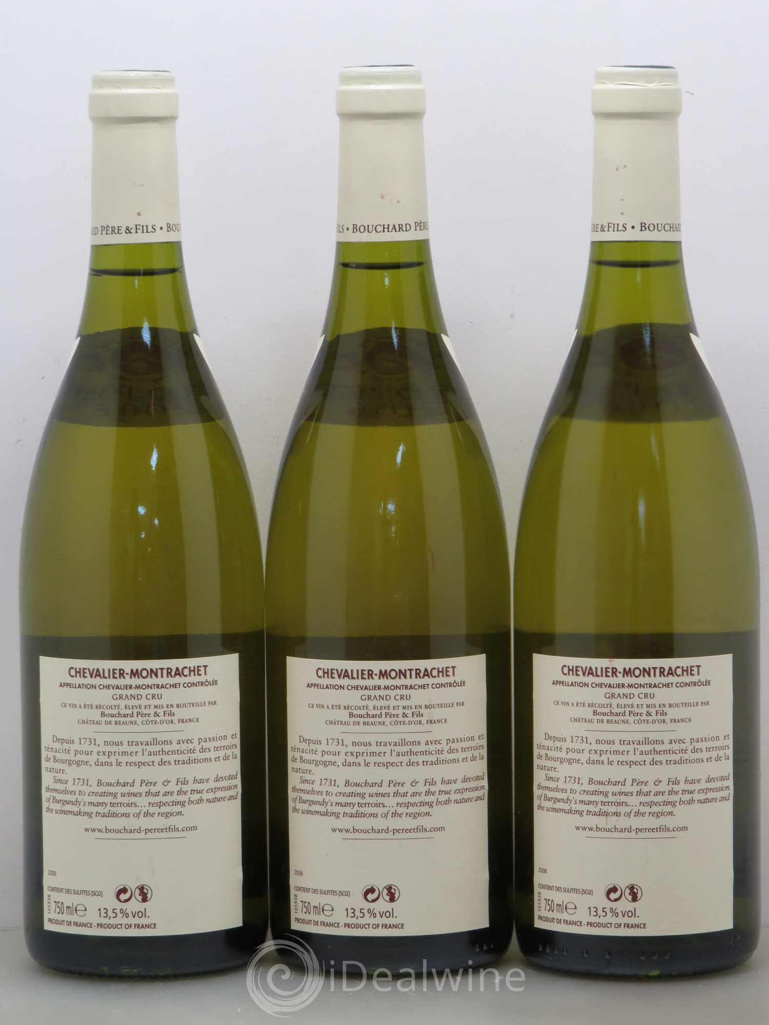 Chevalier-Montrachet Grand Cru Bouchard Père & Fils 2006 - Lot de 3 bouteilles - 1