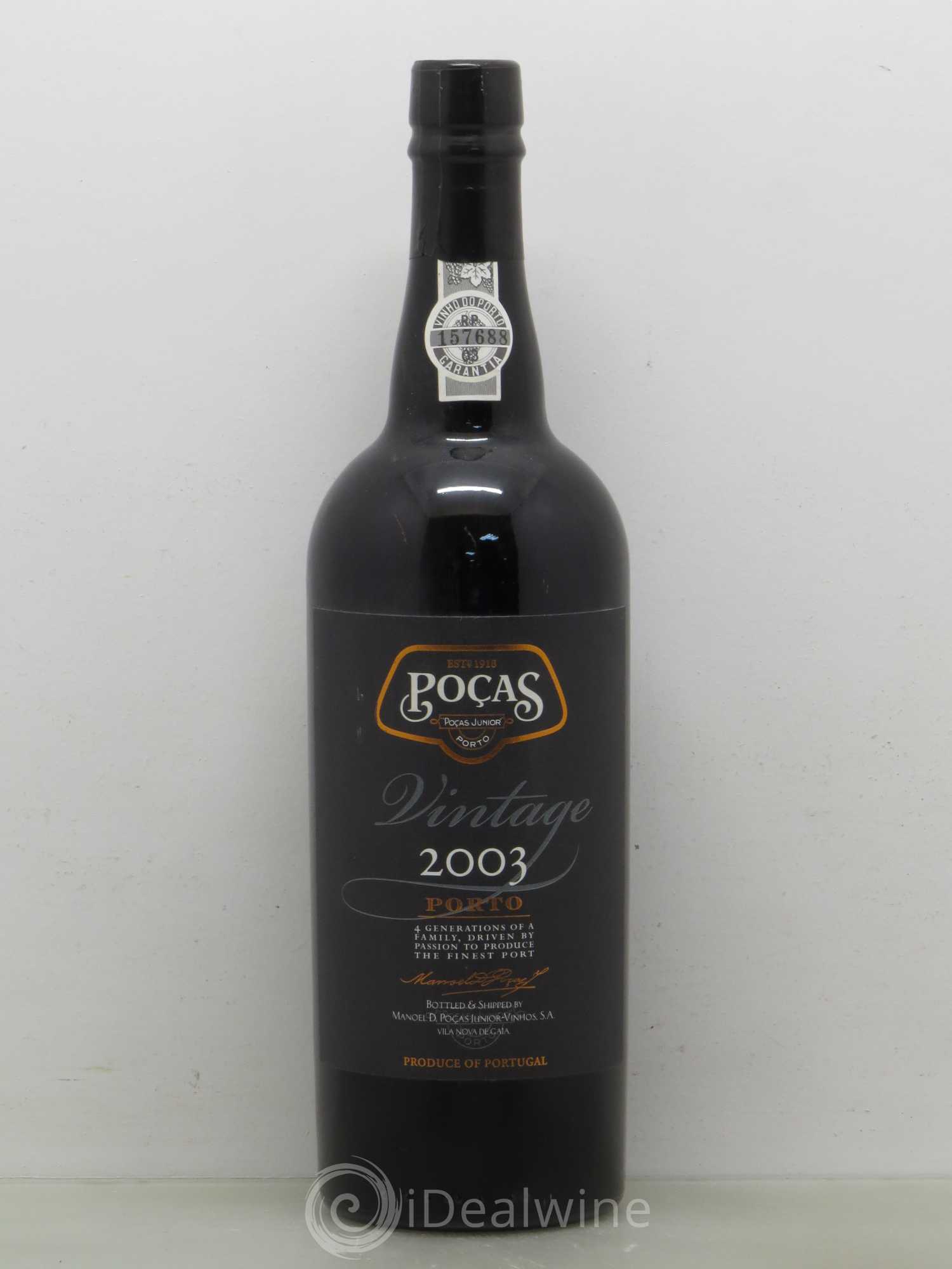 Porto Poças Vintage 2003 - Posten von 1 Flasche - 0