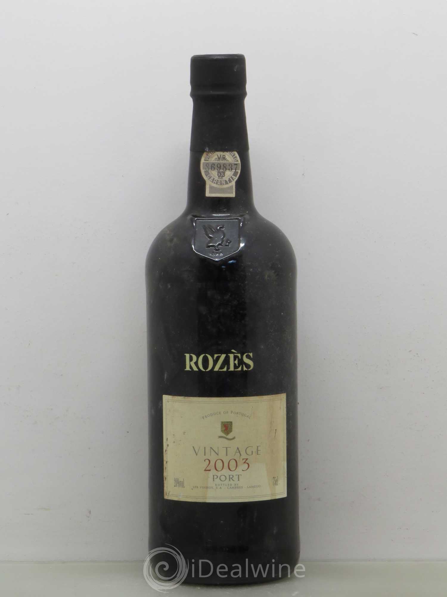 Porto Vintage Rozès 2003 - Lot de 1 bouteille - 0