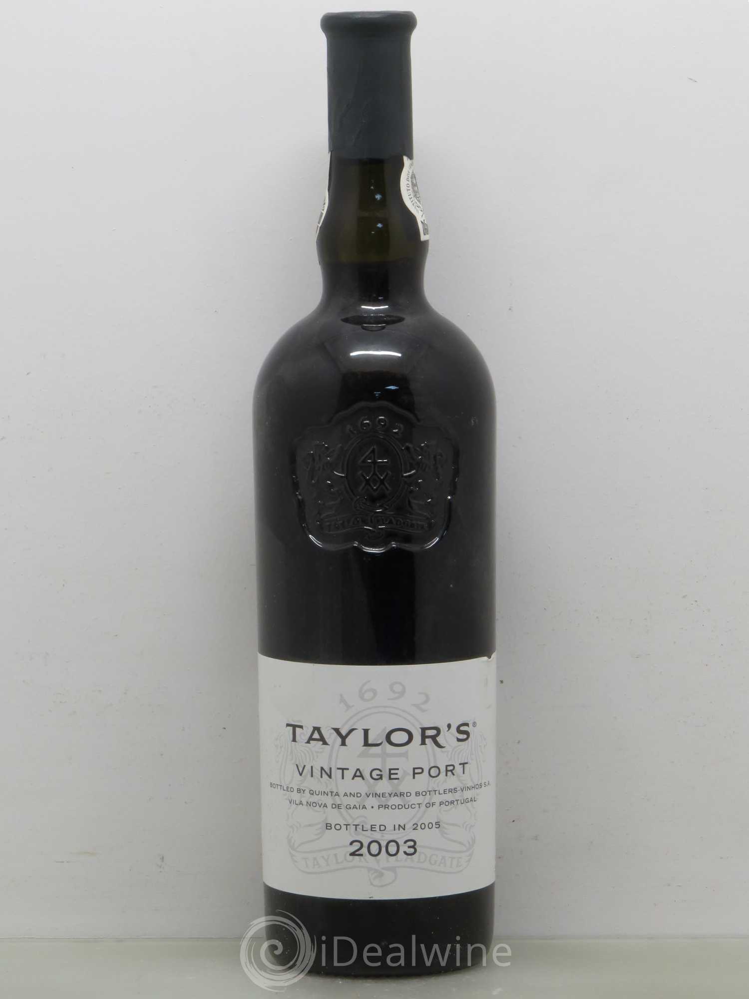 Porto Taylor's Vintage 2003 - Lot de 1 bouteille - 0