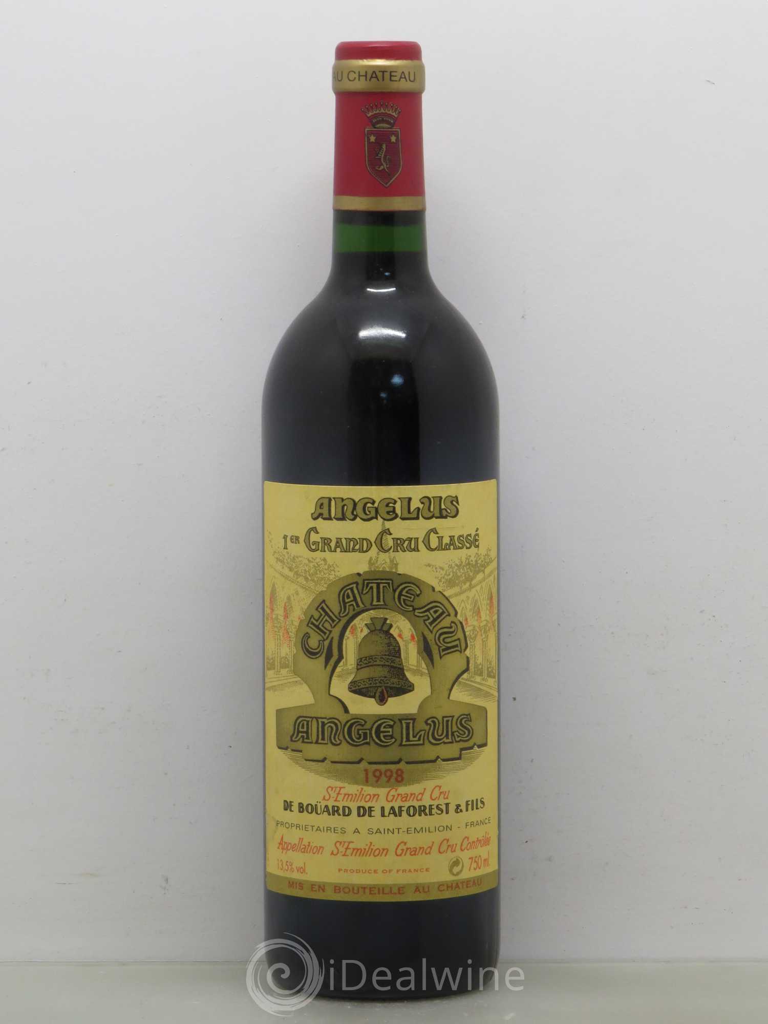 Château Angélus 1er Grand Cru Classé A 1998 - Lot de 1 bouteille - 0
