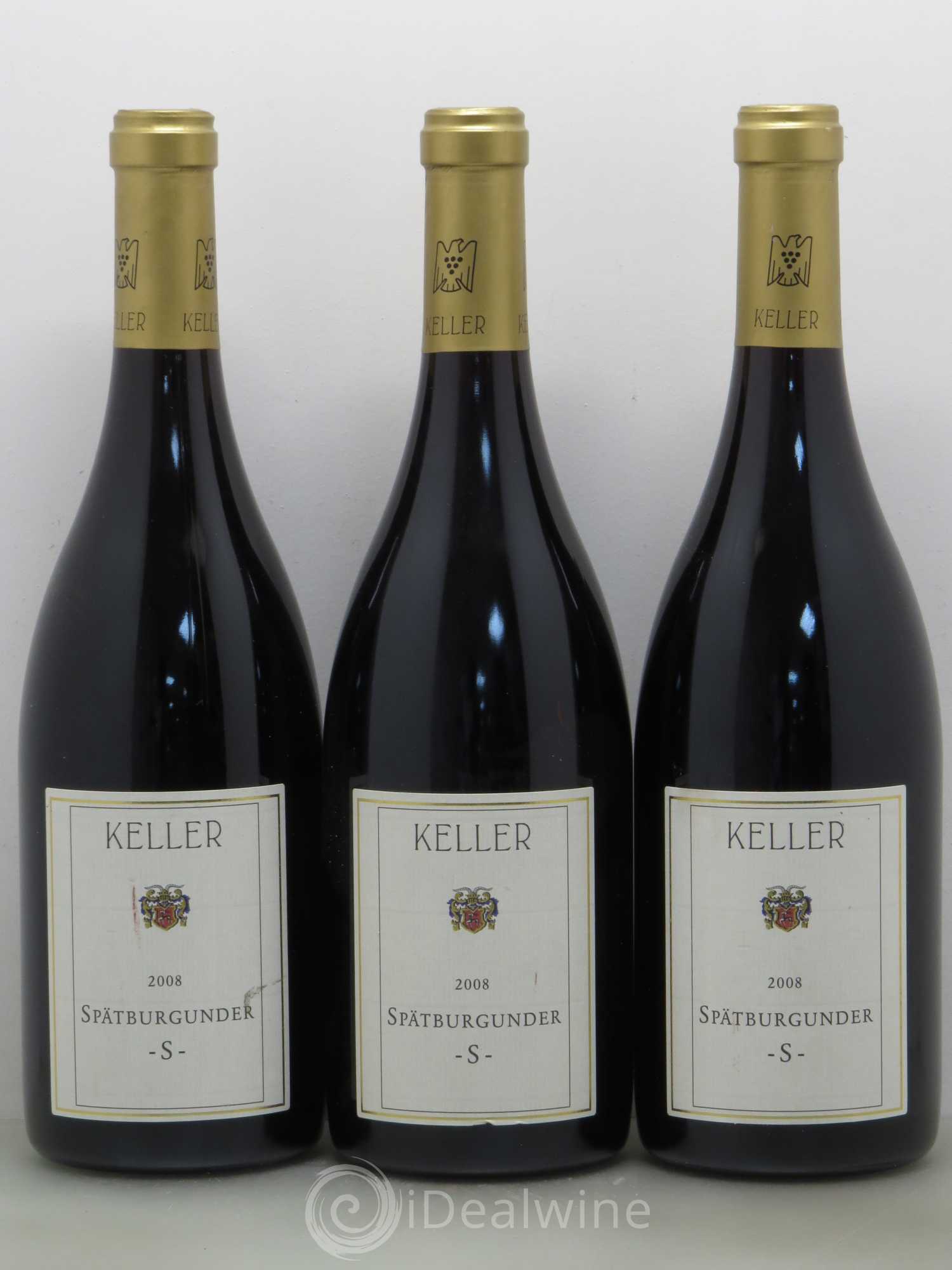 Allemagne Spätburgunder S Spätburgunder Trocken Rheinessen Keller 2008 - Posten von 3 Flaschen - 0