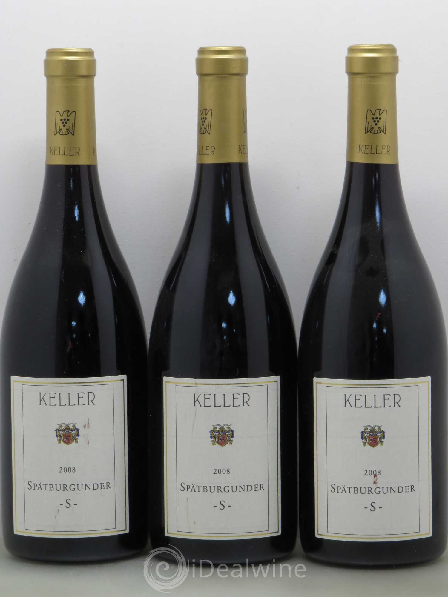 Allemagne Spätburgunder S Spätburgunder Trocken Rheinessen Keller 2008 - Posten von 3 Flaschen - 0