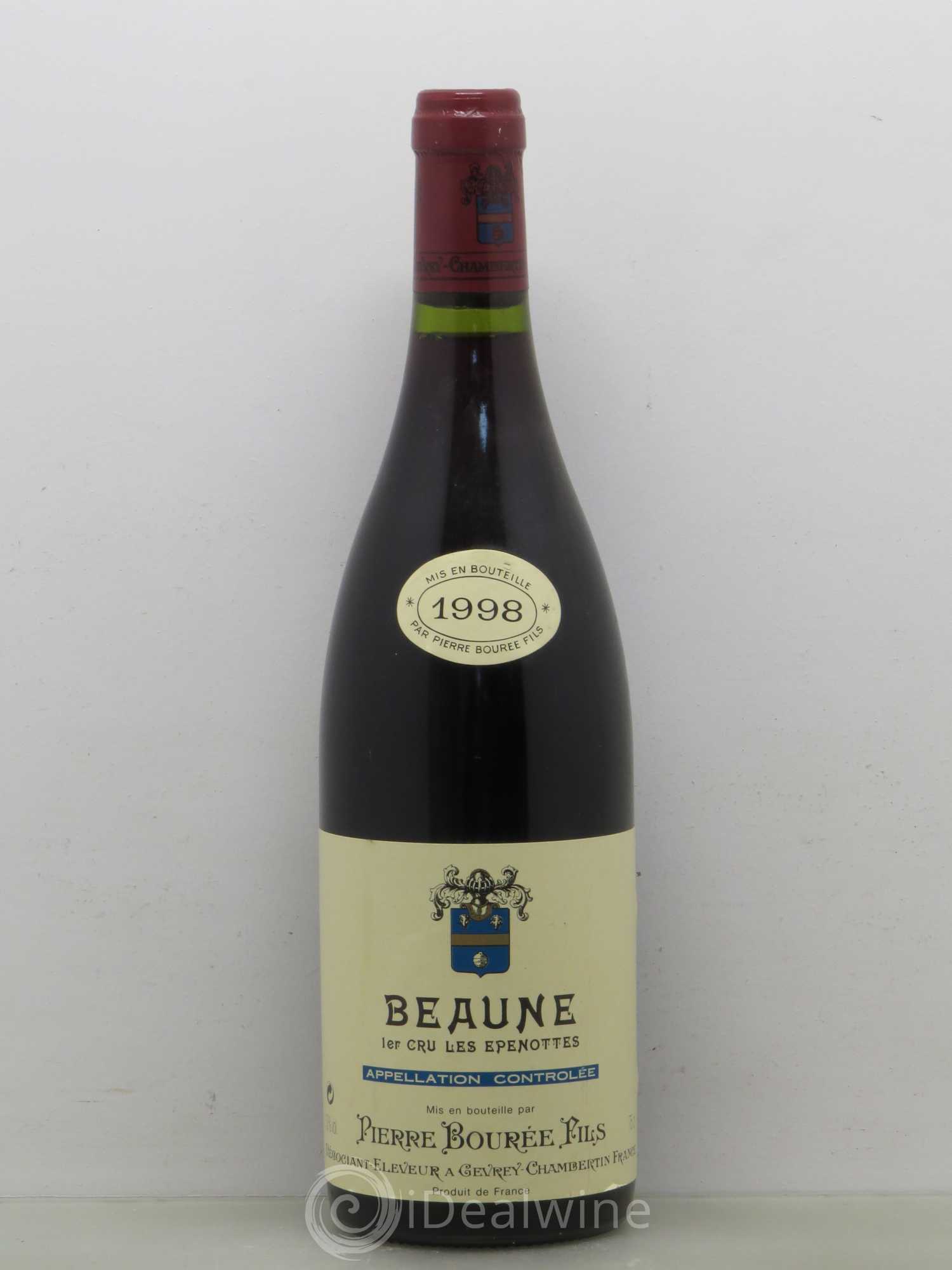 Beaune 1er Cru Les Epenottes Pierre Bourree Fils 1998 - Posten von 1 Flasche - 0