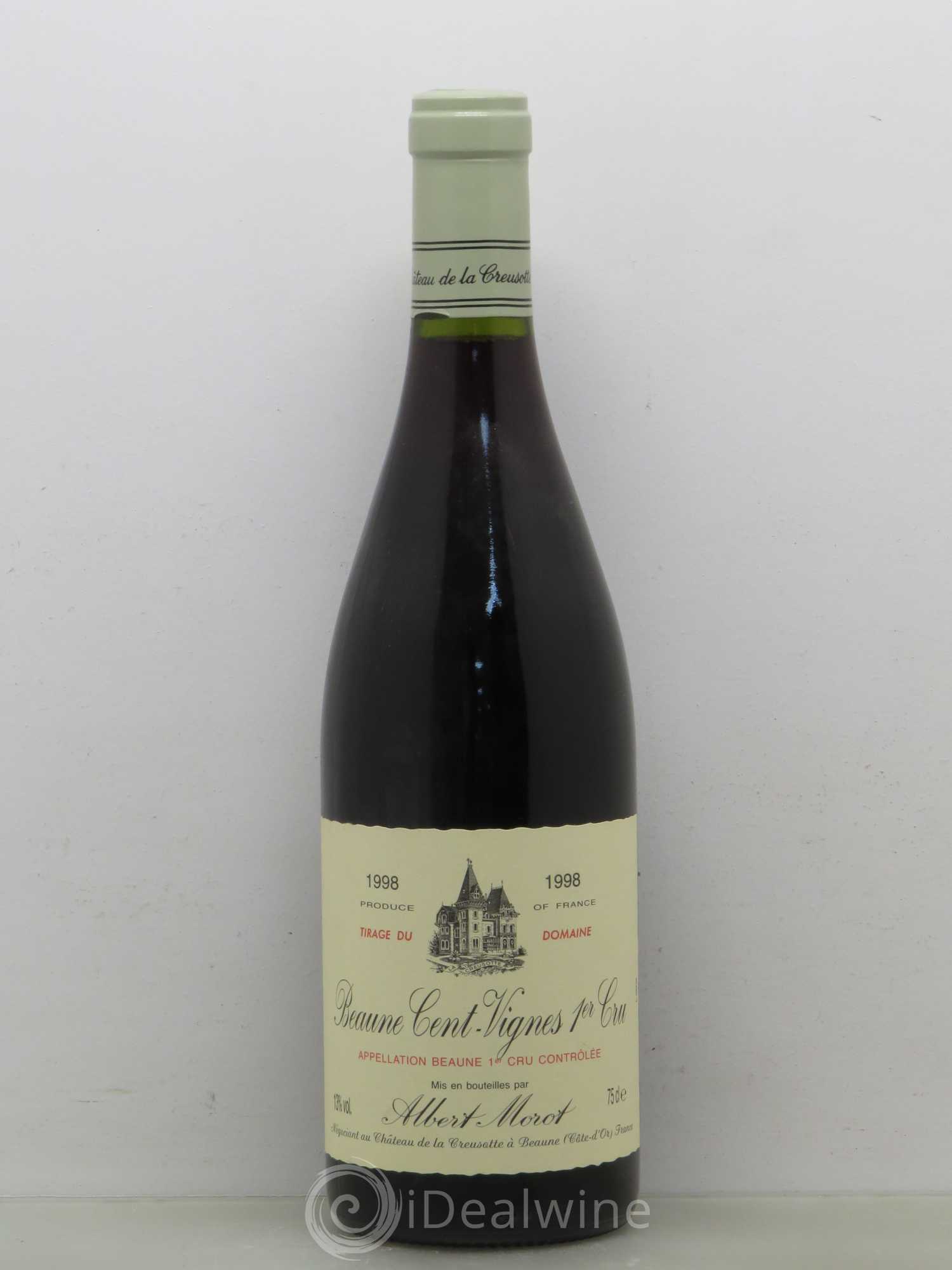 Beaune 1er Cru Cent Vignes Albert Morot 1998 - Posten von 1 Flasche - 0