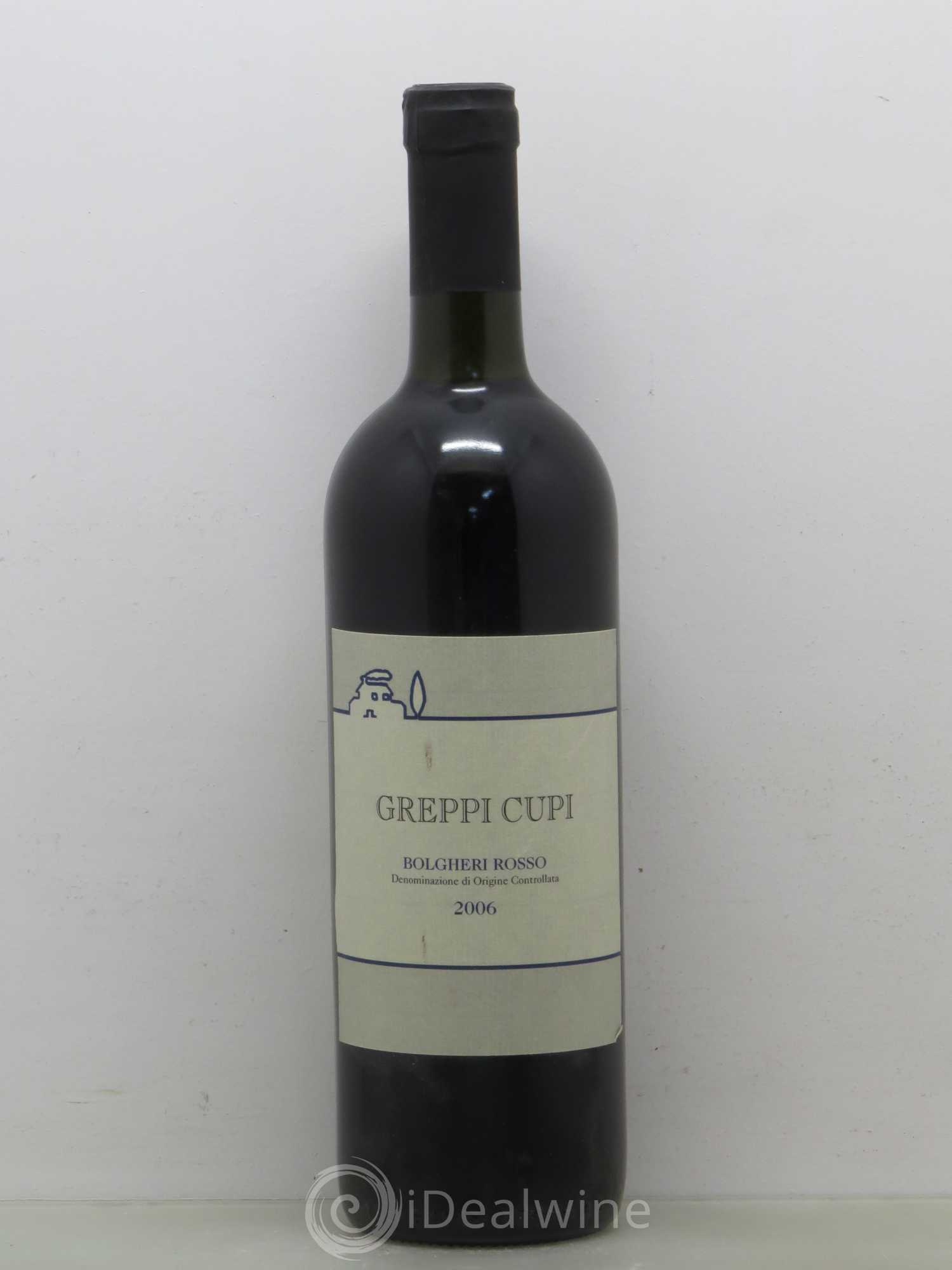 Bolgheri DOC Bolgheri Greppi Cupi 2006 - Posten von 1 Flasche - 0