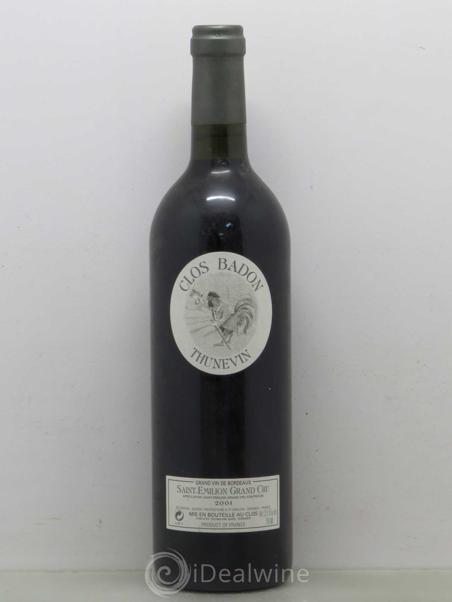 Clos Badon 2001 - Lot de 1 bouteille - 0