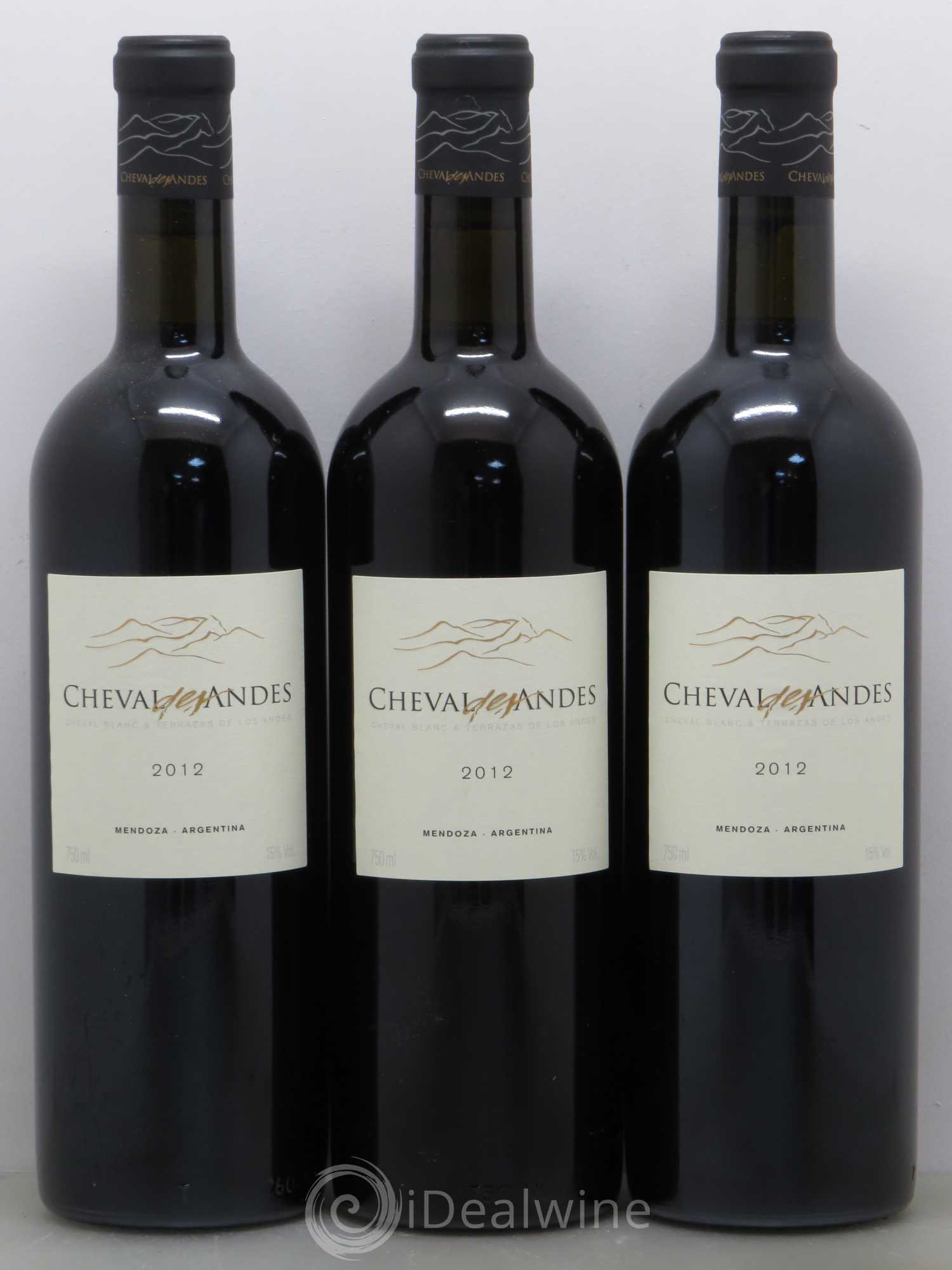 Mendoza Cheval des Andes 2012 - Lot de 3 bouteilles - 0