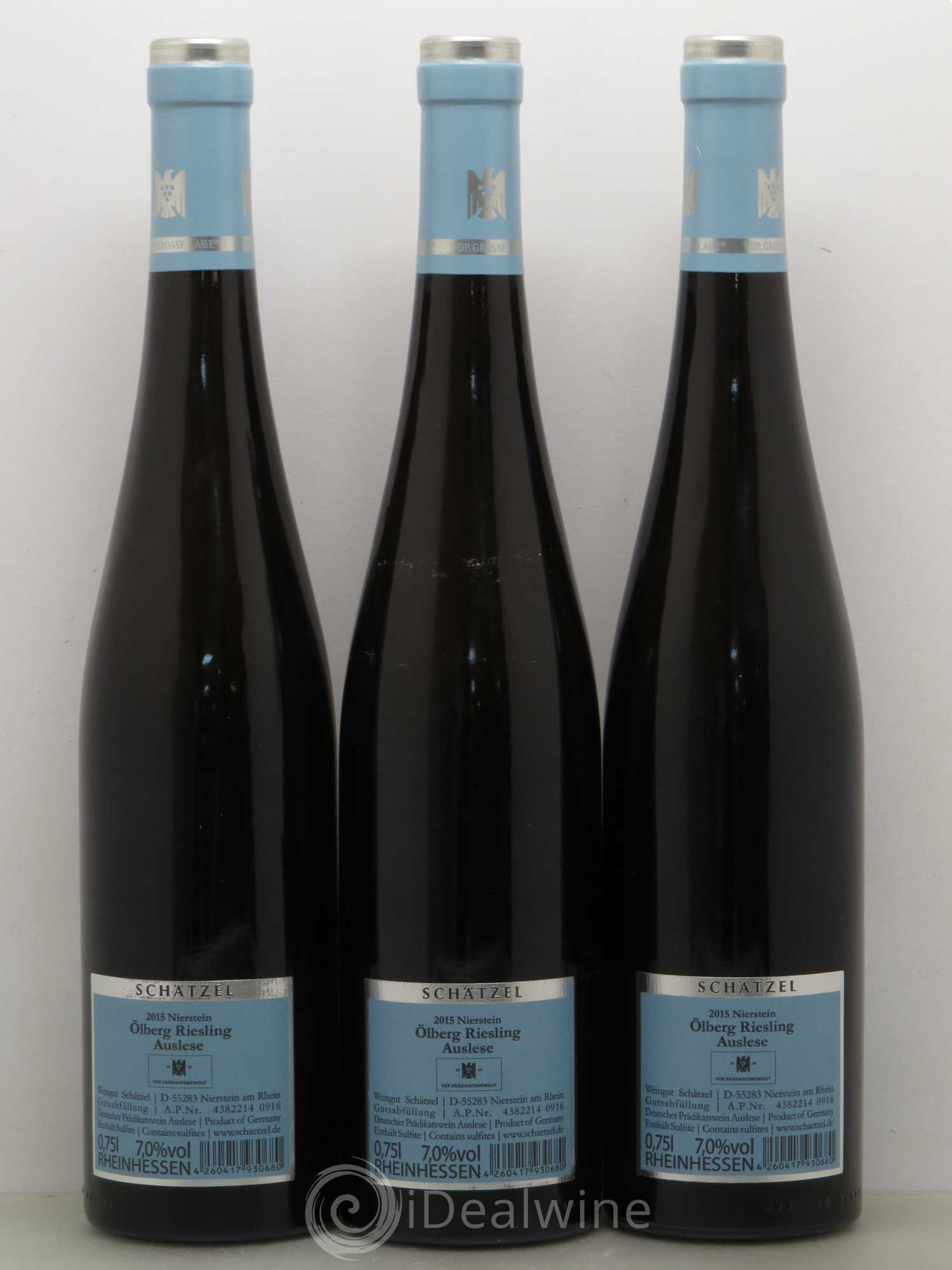 Allemagne Mosel-Saar Schätzel Olberg Riesling Auslese 2015 - Posten von 3 Flaschen - 1