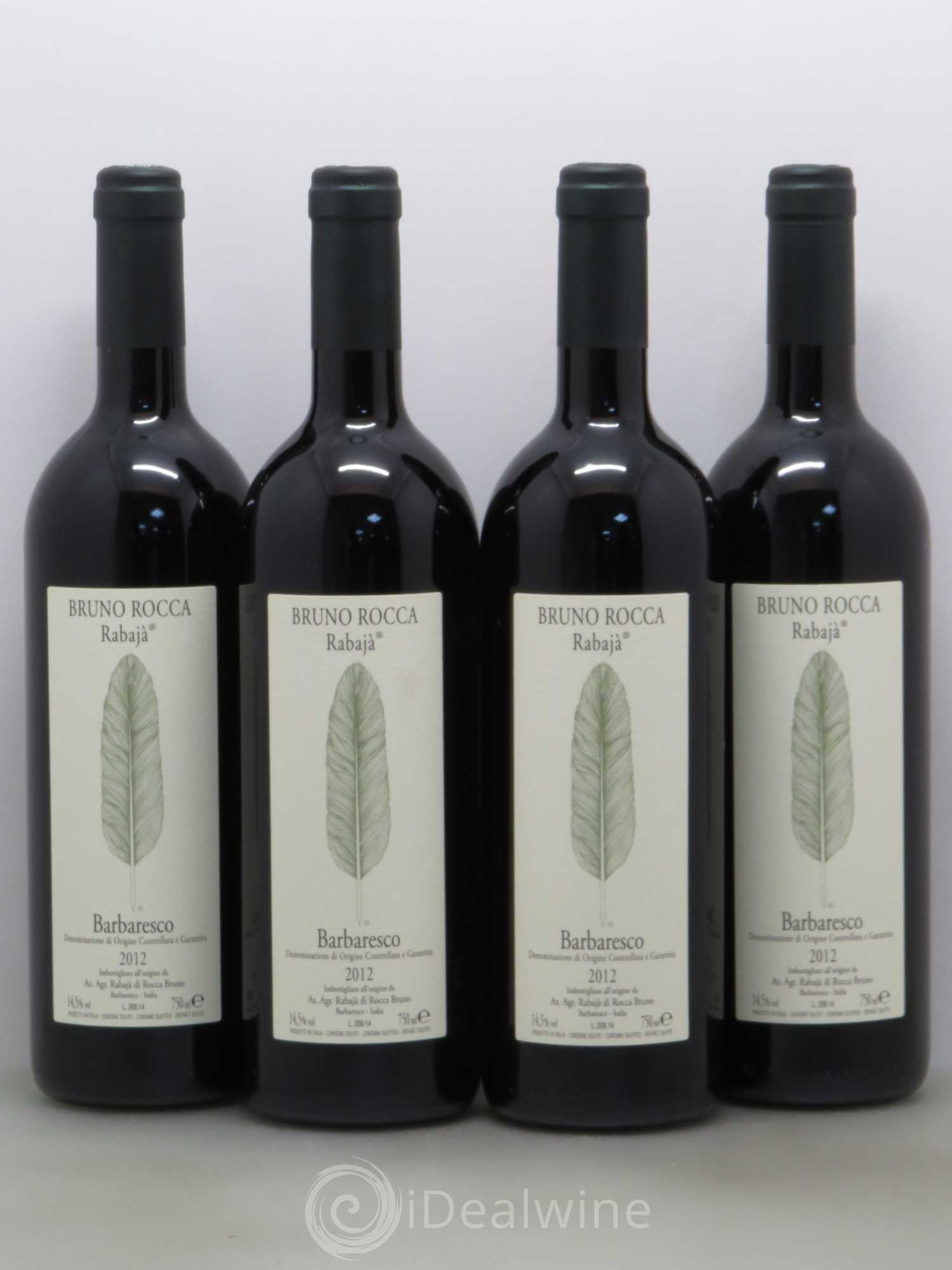 Barbaresco DOCG Rocca Bruno Rabaja 2012 - Posten von 4 Flaschen - 0