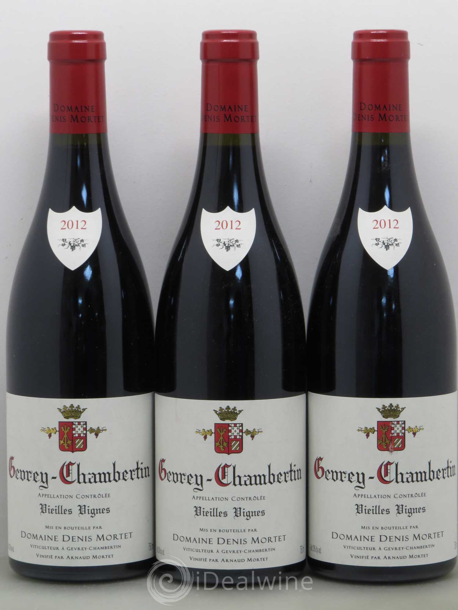 Gevrey-Chambertin Vieilles vignes Denis Mortet (Domaine) 2012 - Lot de 3 bouteilles - 0