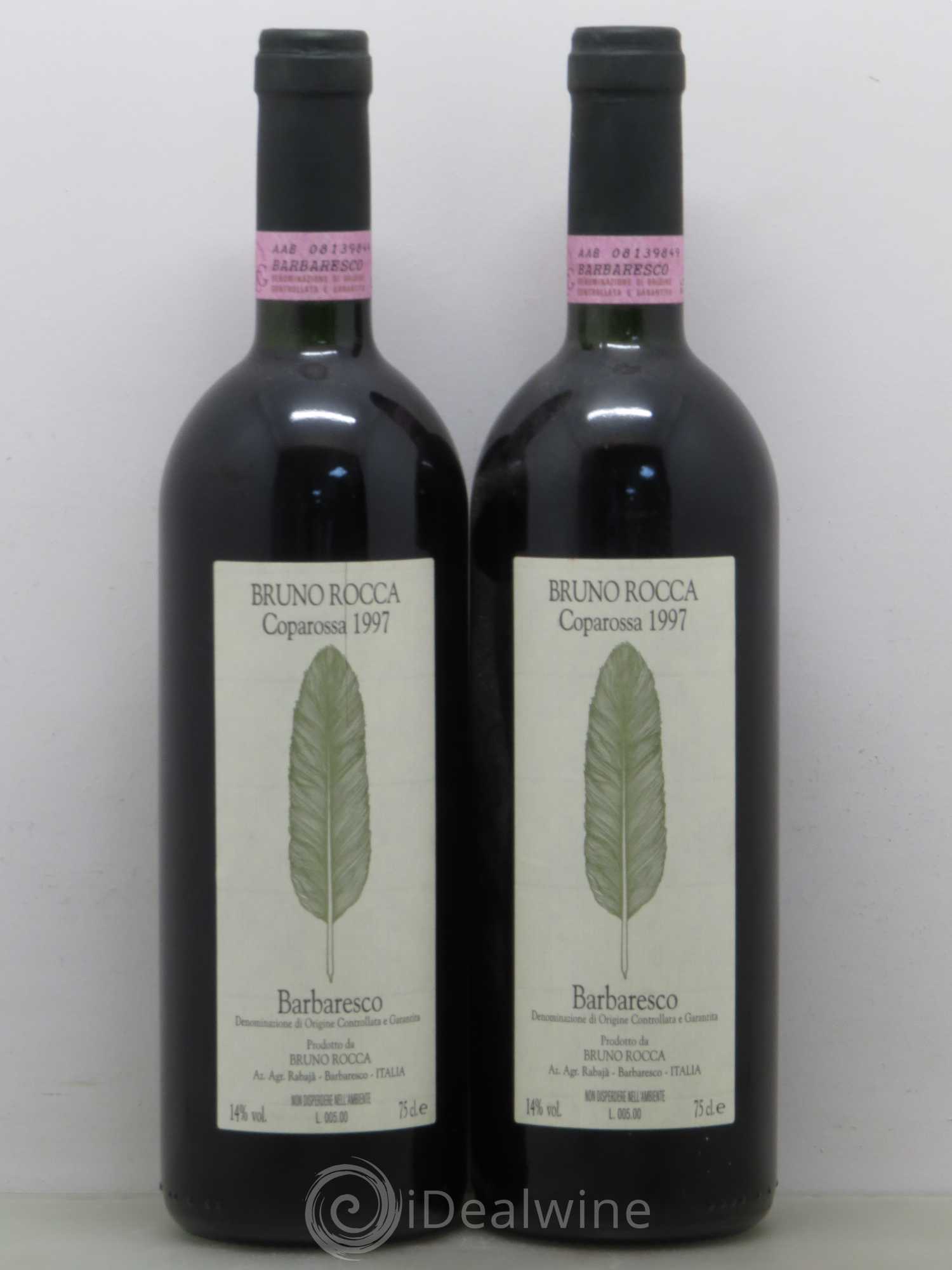 Barbaresco DOCG Coparossa Bruno Rocca 1997 - Posten von 2 Flaschen - 0