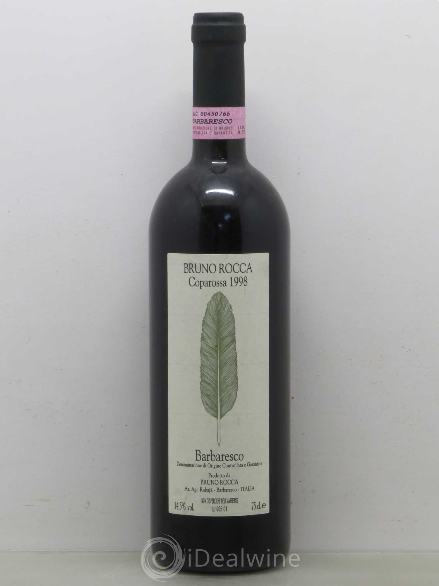 Barbaresco DOCG Coparossa Bruno Rocca 1998 - Posten von 1 Flasche - 0