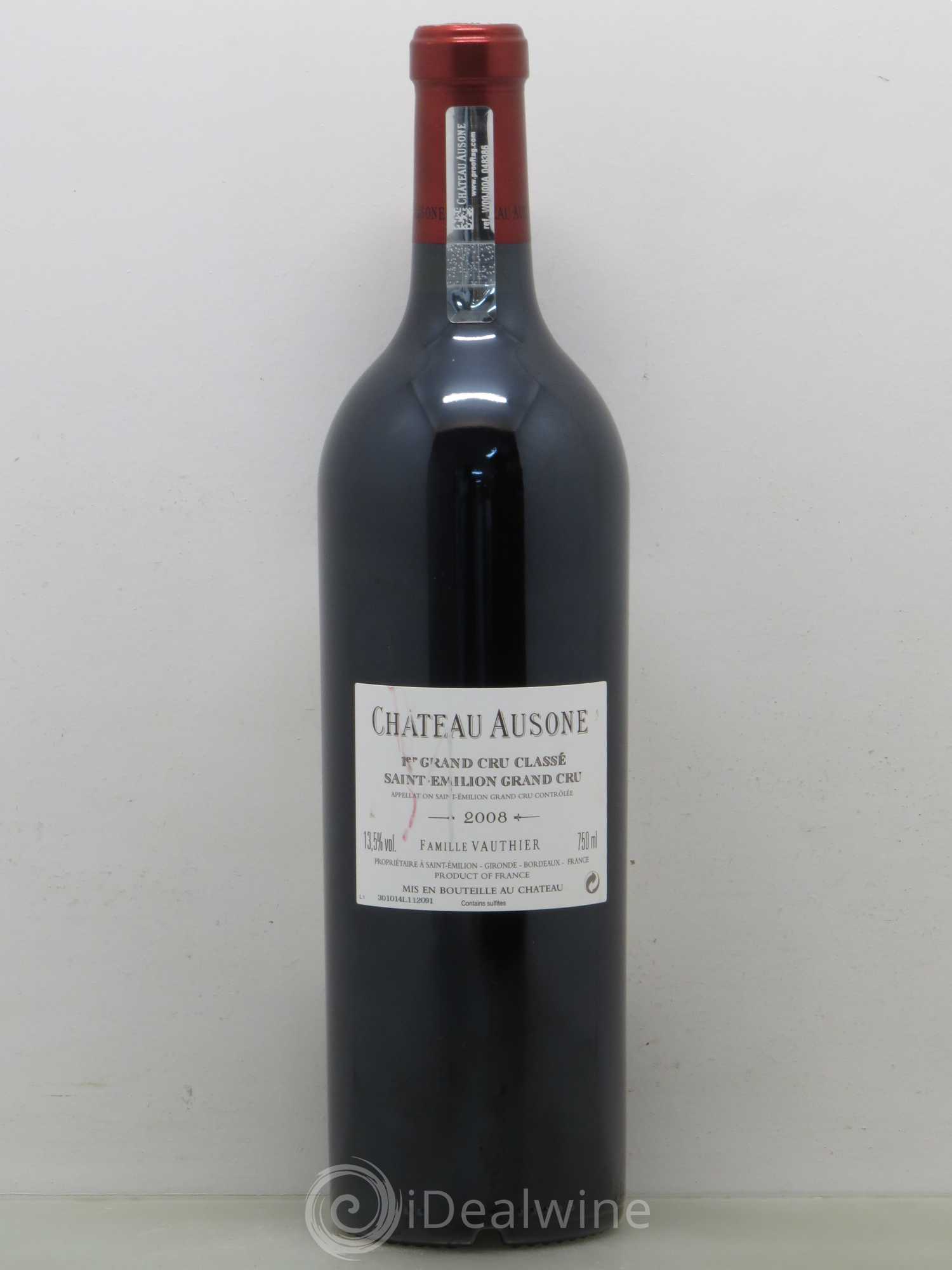 Château Ausone 1er Grand Cru Classé A 2008 - Lot de 1 bouteille - 1