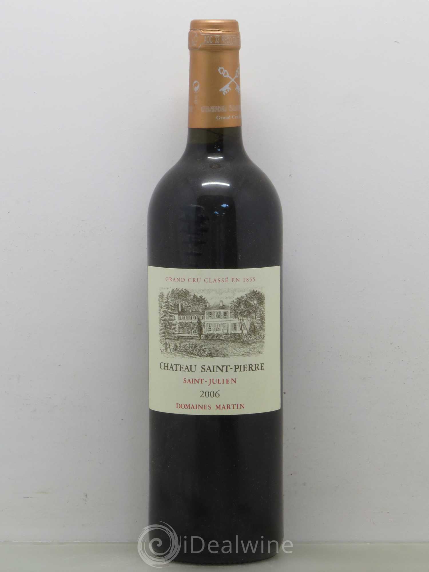 Château Saint-Pierre 4ème Grand Cru Classé 2006 - Lot de 1 bouteille - 0