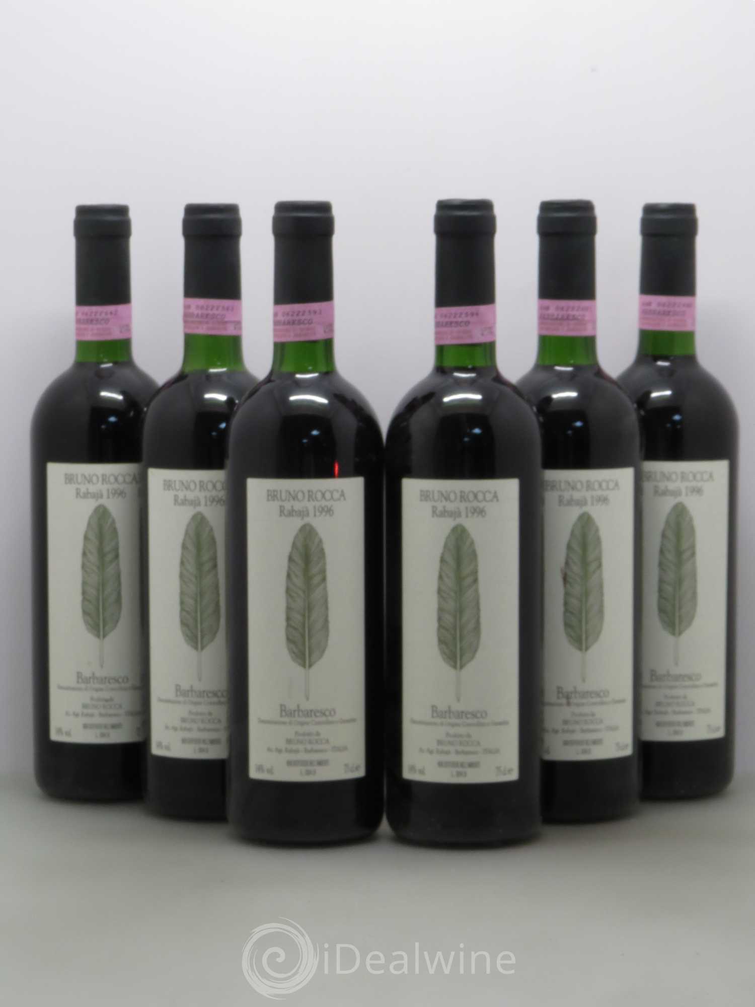 Barbaresco DOCG Rocca Bruno Rabaja 1996 - Posten von 6 Flaschen - 0