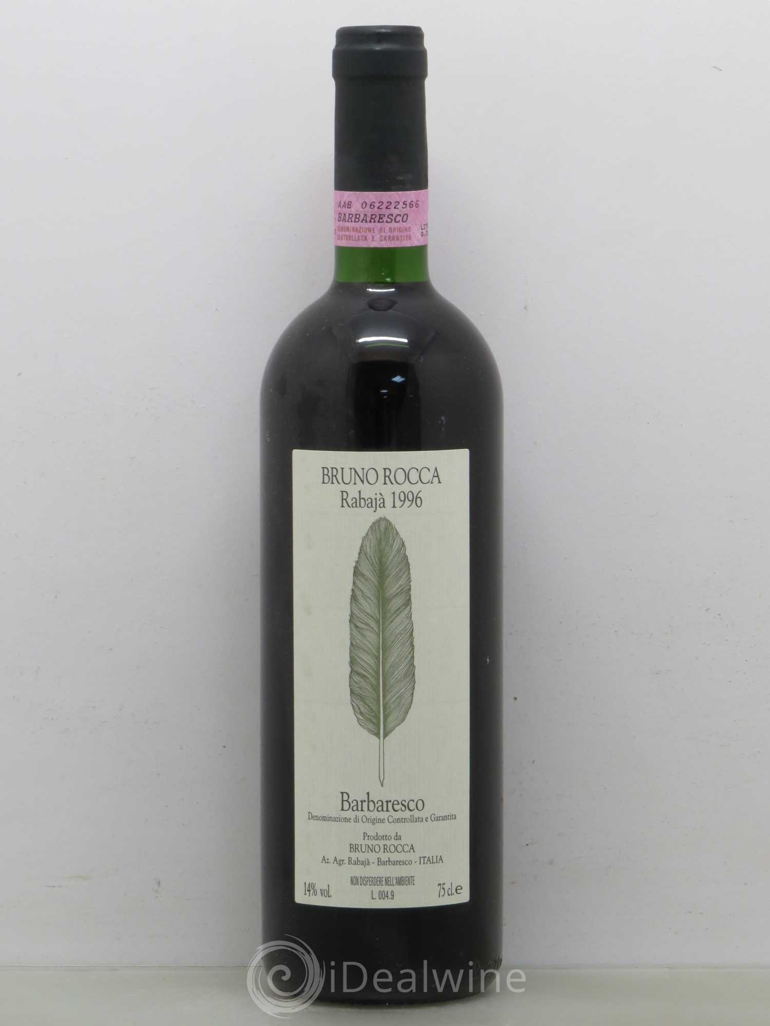 Barbaresco DOCG Rocca Bruno Rabaja 1996 - Lot of 1 bottle - 0