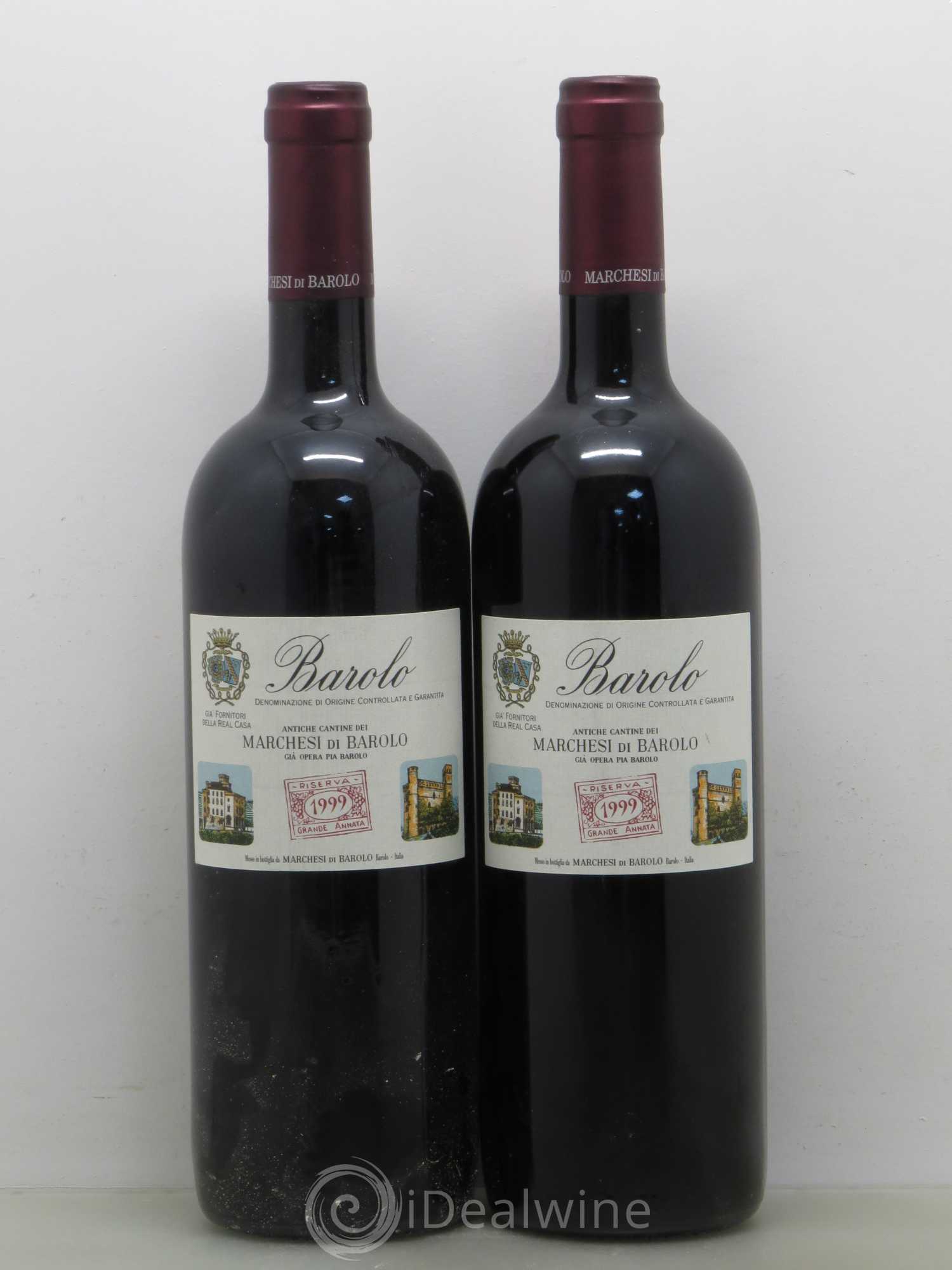 Barolo Riserva Grande Annata Marchesi di Barolo 1999 - Posten von 2 Flaschen - 0