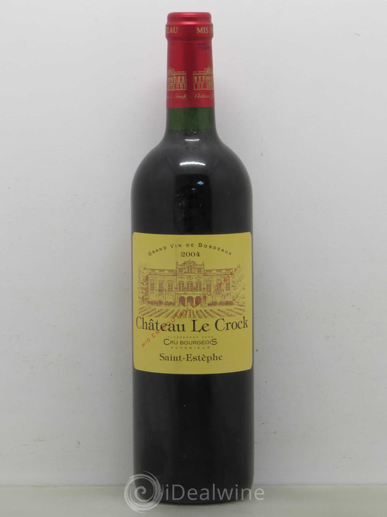 Château le Crock Cru Bourgeois 2004 - Lot de 1 bouteille - 0