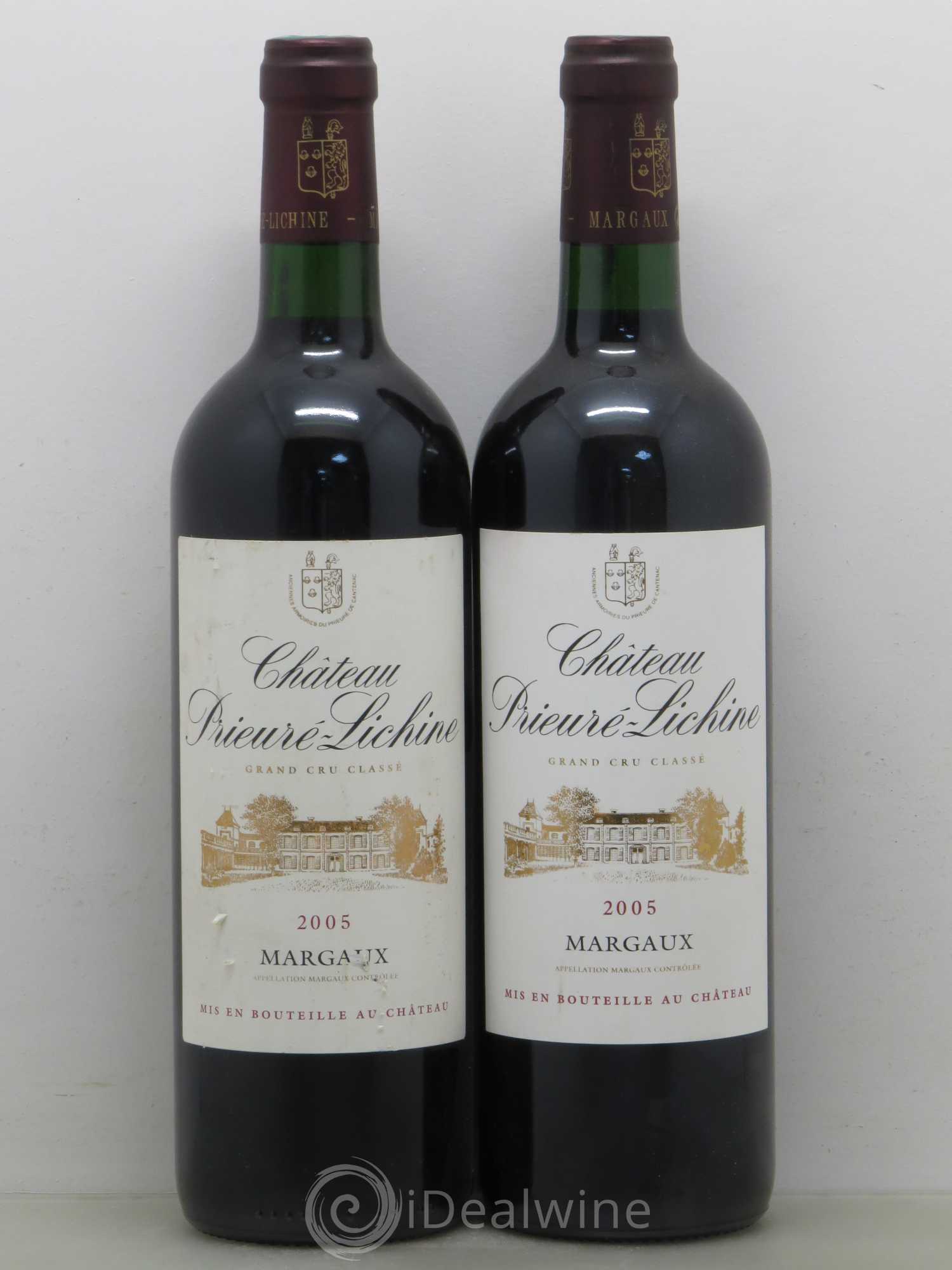 Château Prieuré Lichine 4ème Grand Cru Classé 2005 - Lot de 2 bouteilles - 0