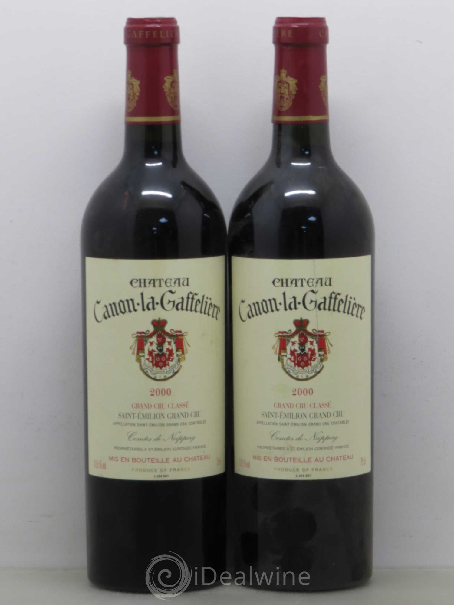 Château Canon la Gaffelière 1er Grand Cru Classé B 2000 - Lot de 2 bouteilles - 0