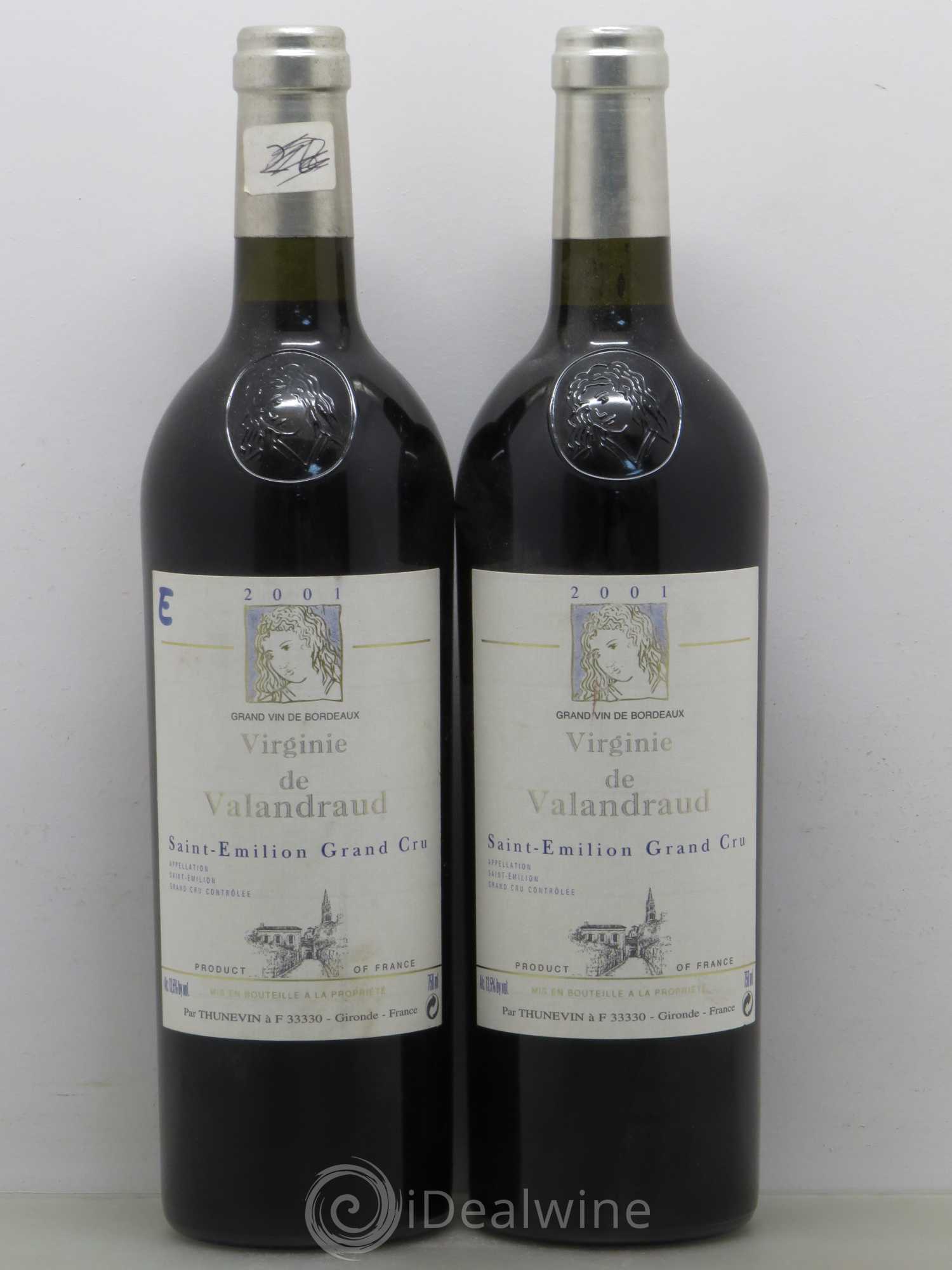 Virginie de Valandraud 2001 - Lot de 2 bouteilles - 0