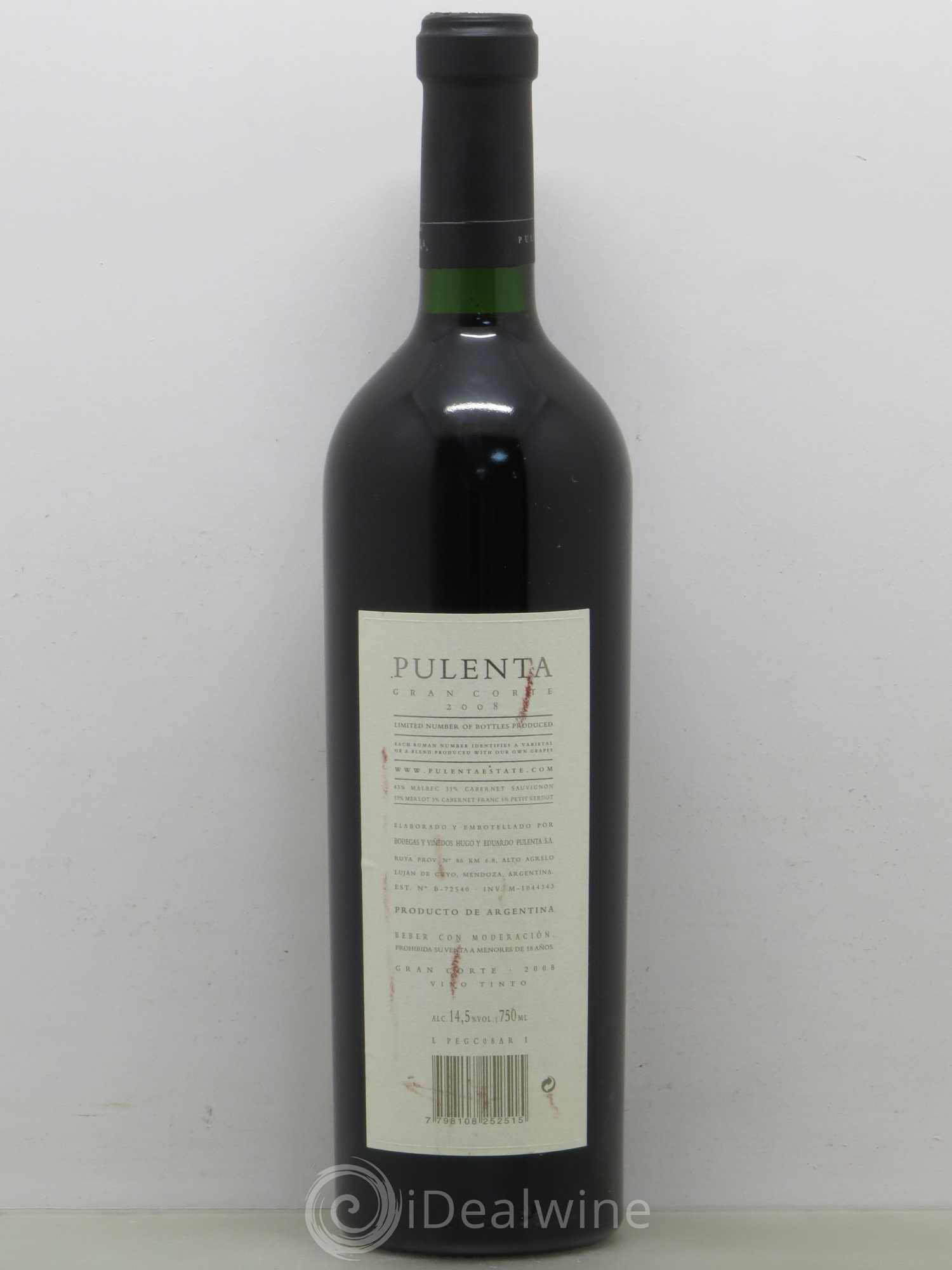 Mendoza VII Gran Corte Mendoza Pulenta Estates 2008 - Posten von 1 Flasche - 1