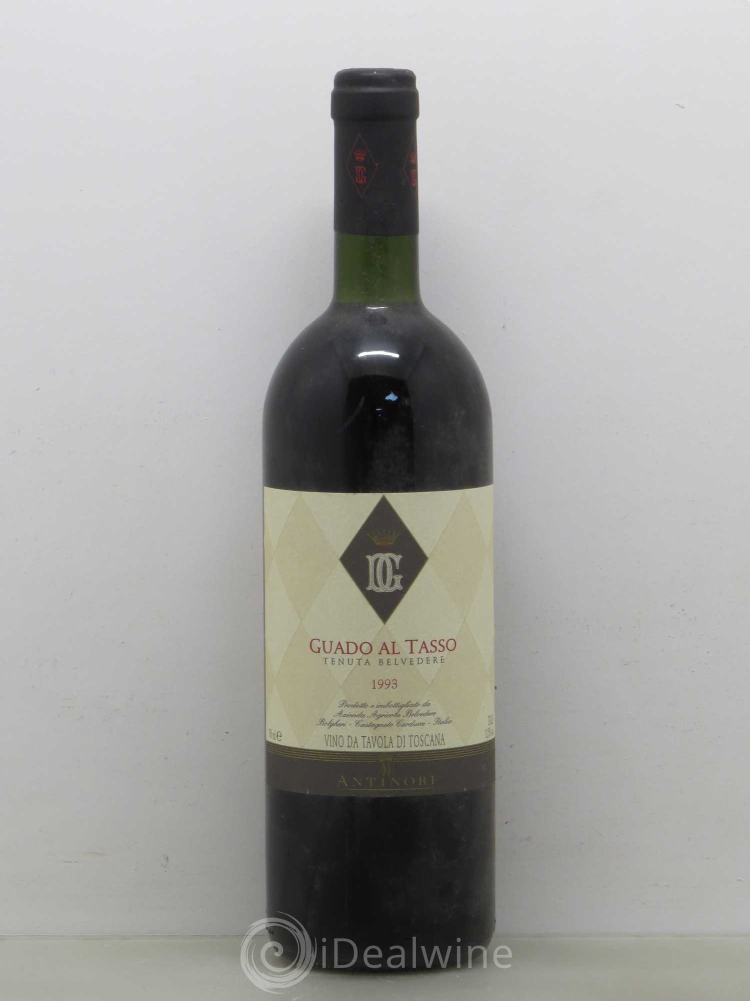 Bolgheri Superiore DOC Guado al Tasso Tenuta Guado al Tasso - Marchesi Antinori 1993 - Lot de 1 bouteille - 0