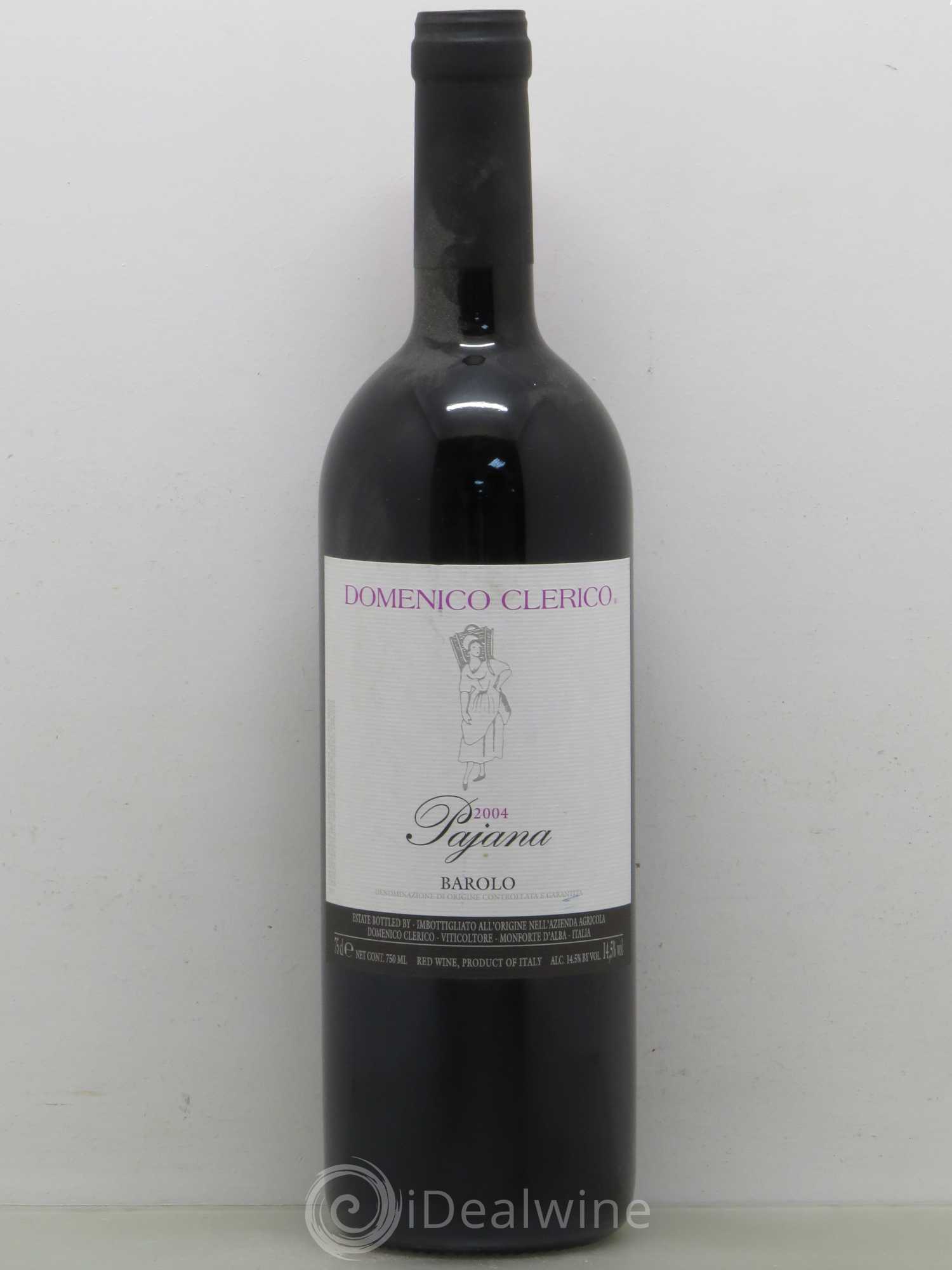 Barolo DOCG Pajana Domenico Clerico 2004 - Lot de 1 bouteille - 0