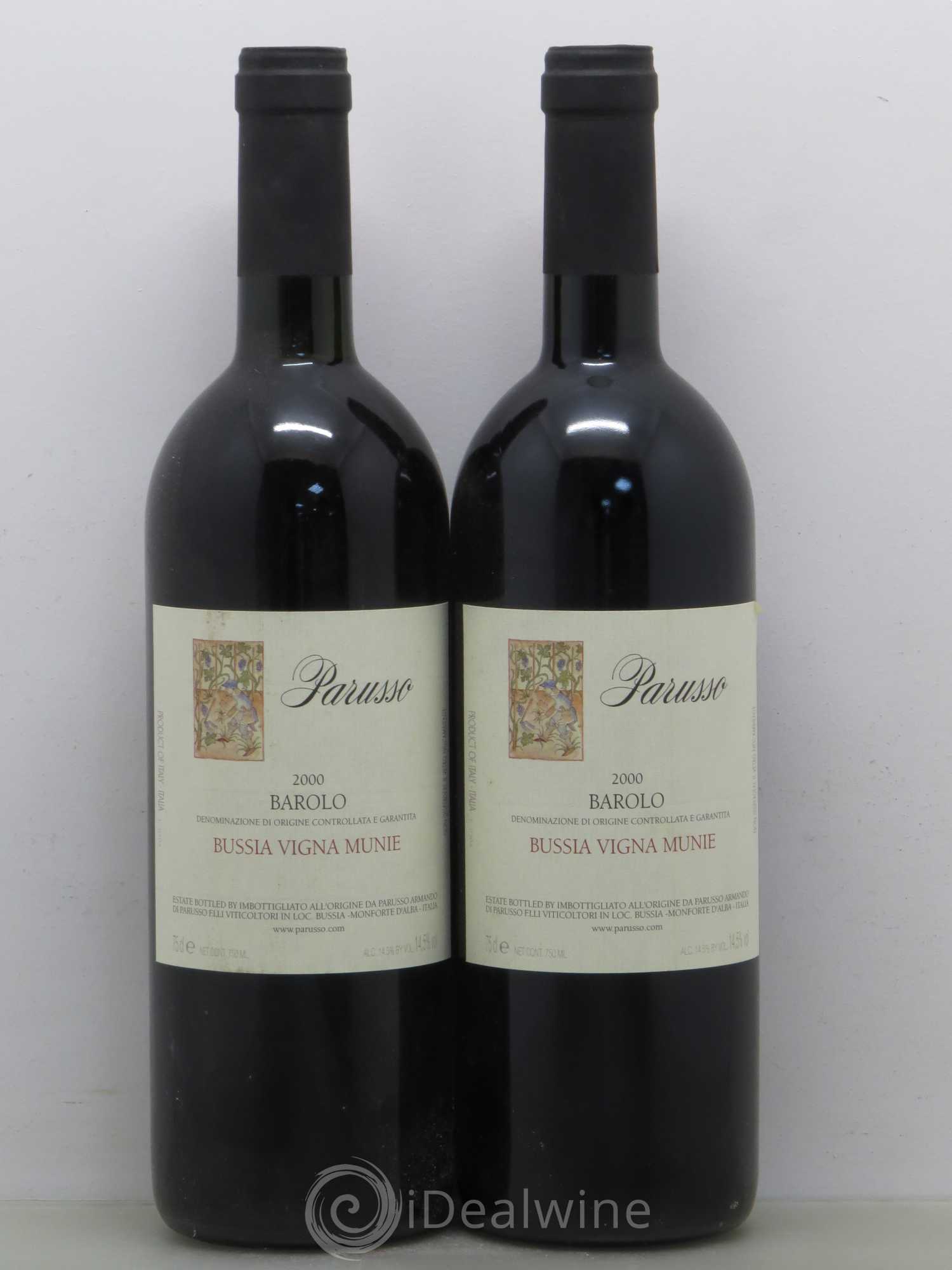 Barolo Barolo Bussia Vigna Munie Parusso 2000 - Posten von 2 Flaschen - 0