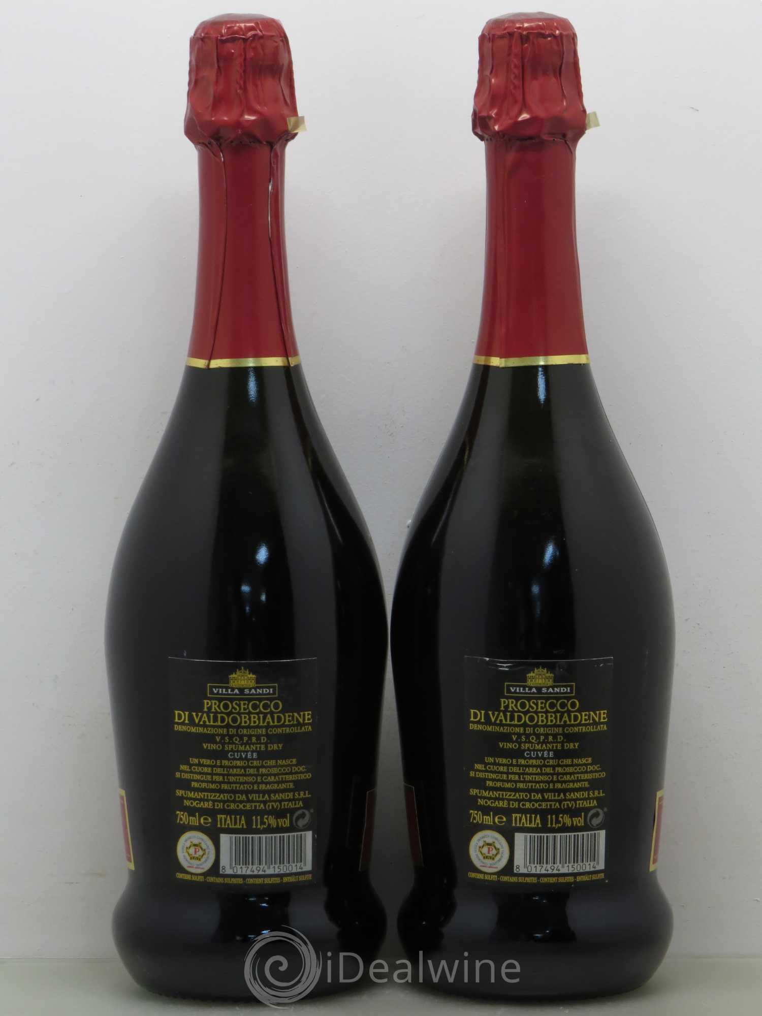 Italie DOC Prosecco Valdobbiadene Sec - Villa Sandi cuvée Oris  - Lot de 2 bouteilles - 1