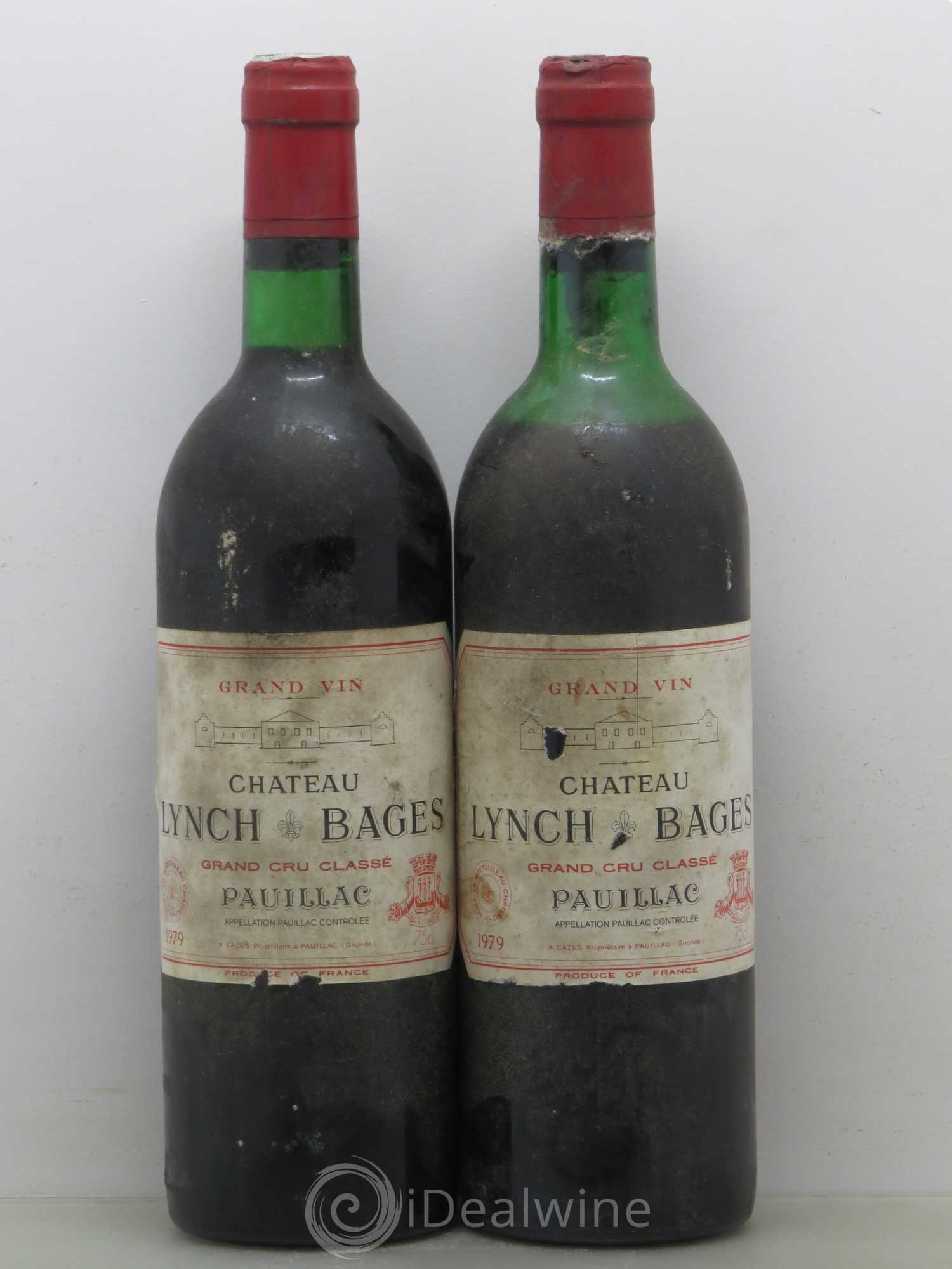 Château Lynch Bages 5ème Grand Cru Classé 1979 - Lot de 2 bouteilles - 0