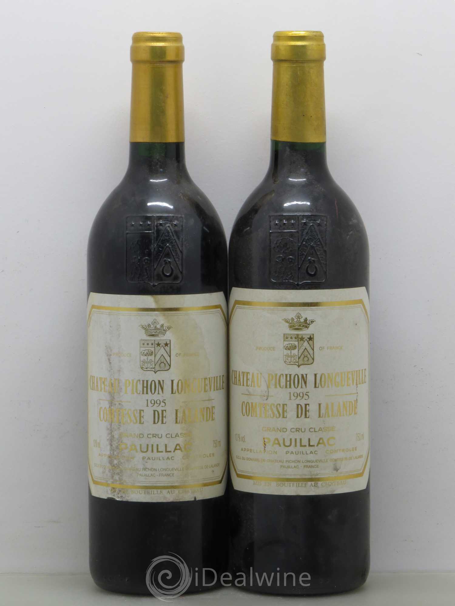 Château Pichon Longueville Comtesse de Lalande 2ème Grand Cru Classé 1995 - Lot de 2 bouteilles - 0