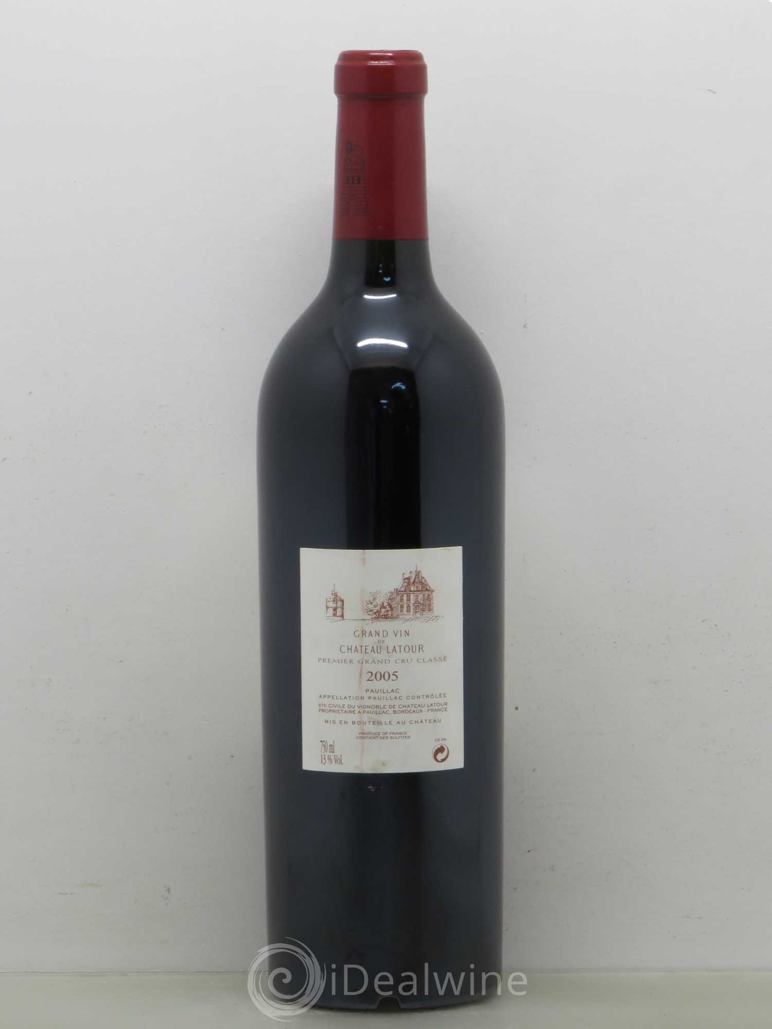 Château Latour 1er Grand Cru Classé 2005 - Lot de 1 bouteille - 1