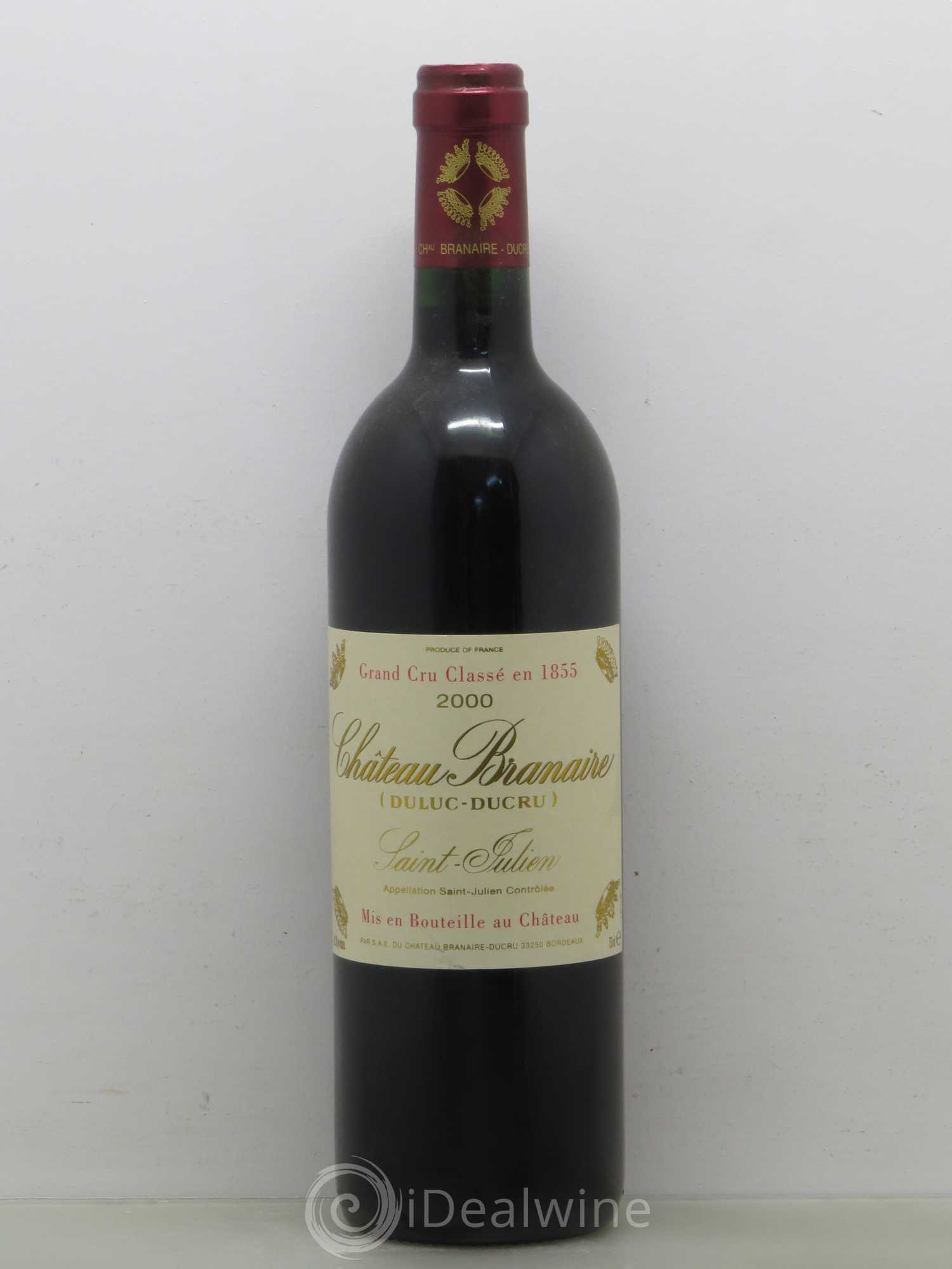 Château Branaire Ducru 4ème Grand Cru Classé 2000 - Lot de 1 bouteille - 0