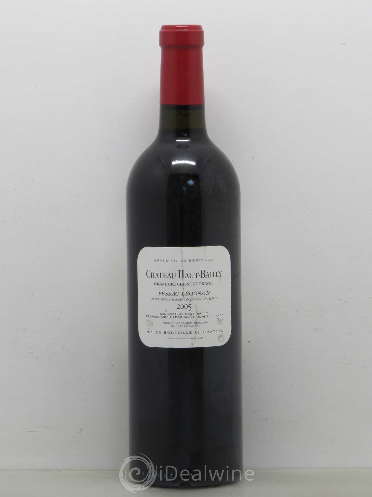 Château Haut-Bailly Cru Classé de Graves 2005 - Lot de 1 bouteille - 1