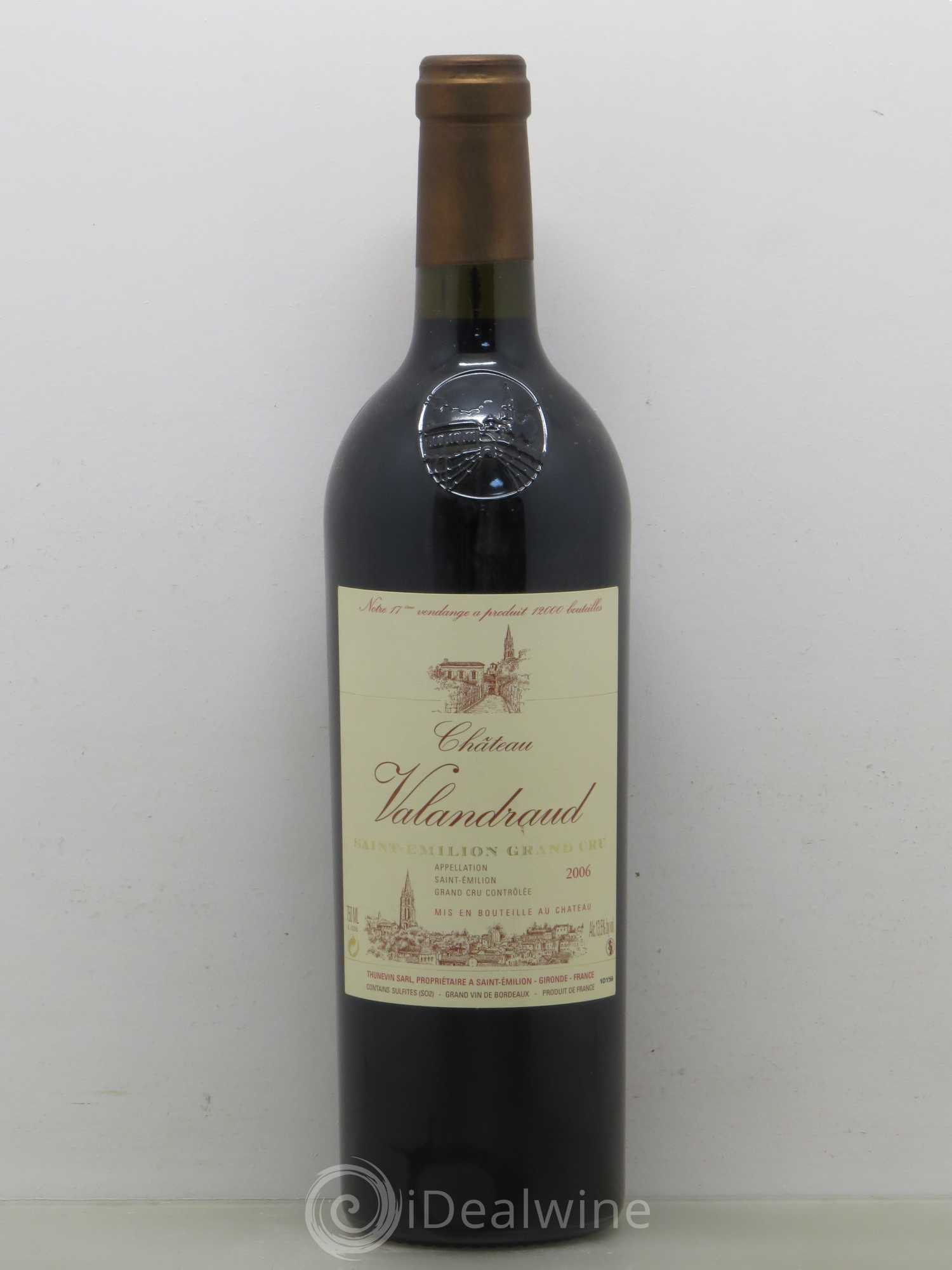 Château de Valandraud 2006 - Lot de 1 bouteille - 0
