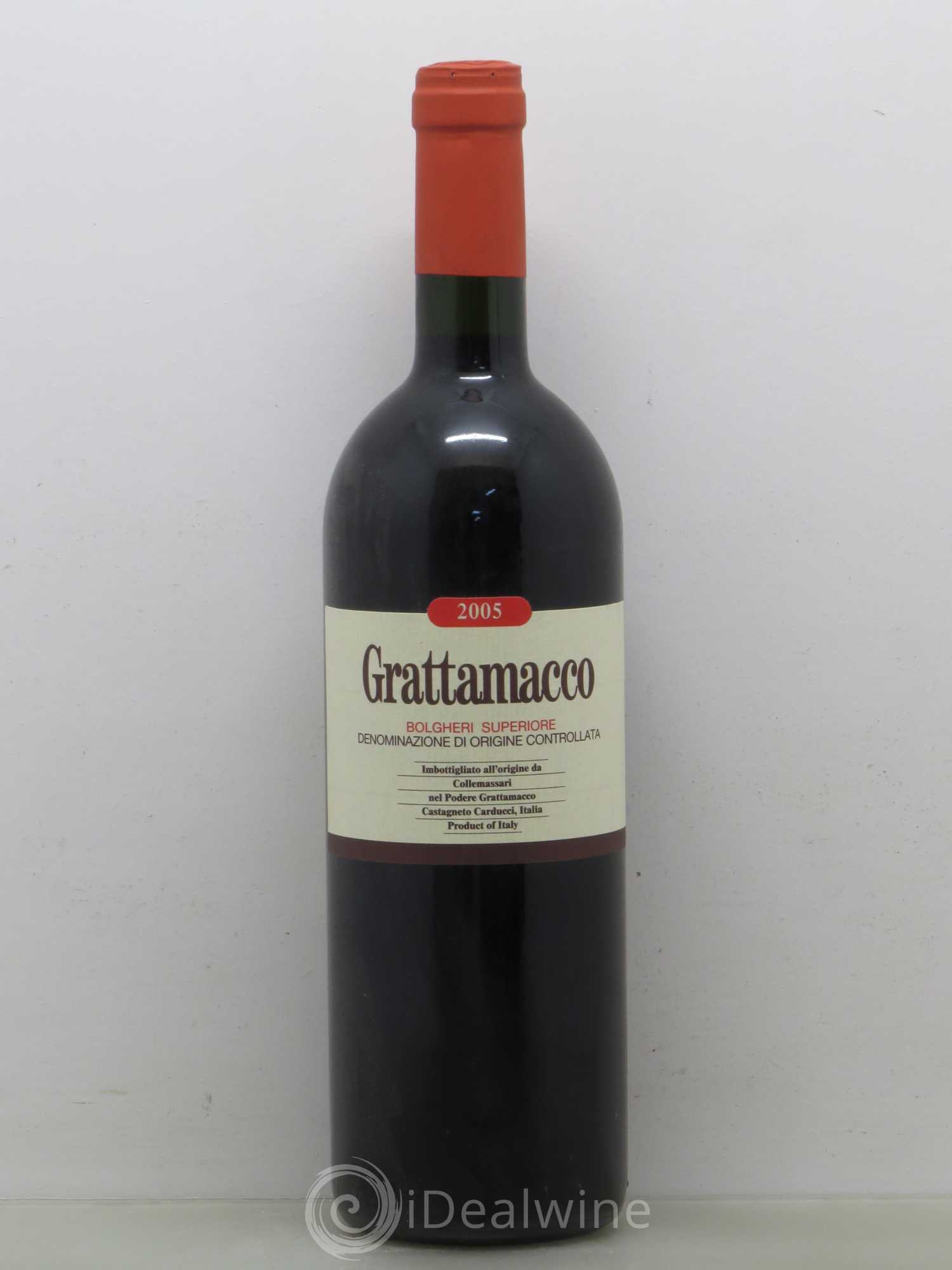 Bolgheri DOC Grattamaco Bolgheri Rosso Superiore DOC 2005 - Posten von 1 Flasche - 0