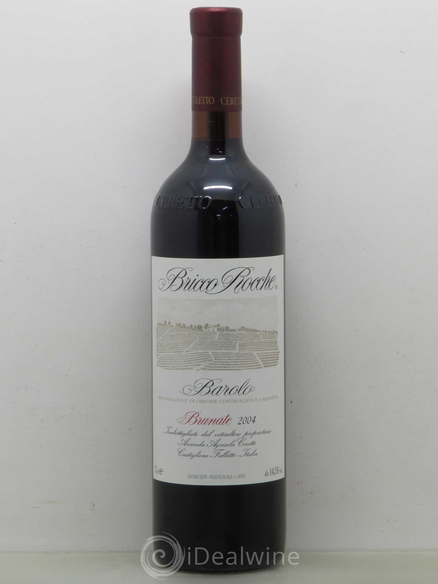 Barolo DOCG Brunate Bricco Rocche Ceretto Brunate 2004 - Lot de 1 bouteille - 0