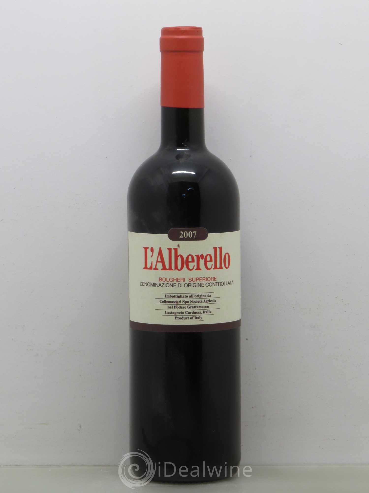 Bolgheri DOC L'Alberello Bolgheri Superiore Grattamacco 2007 - Posten von 1 Flasche - 0