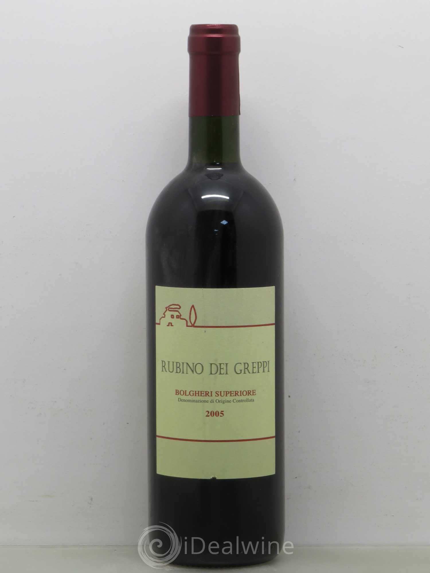 Italie Rubino dei Greppi Bolgheri Superiore 2005 - Posten von 1 Flasche - 0