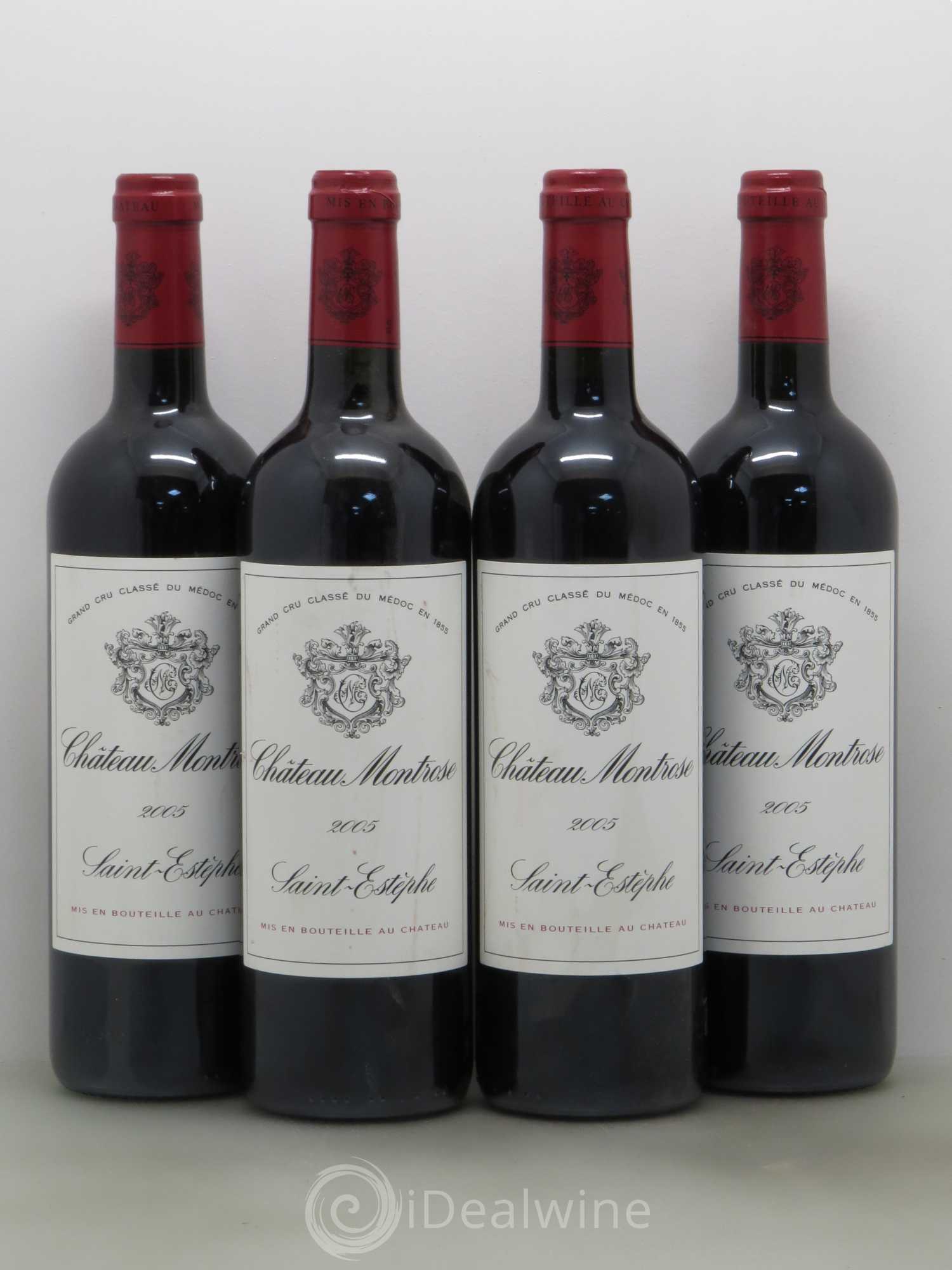 Château Montrose 2ème Grand Cru Classé 2005 - Lot de 4 bouteilles - 0