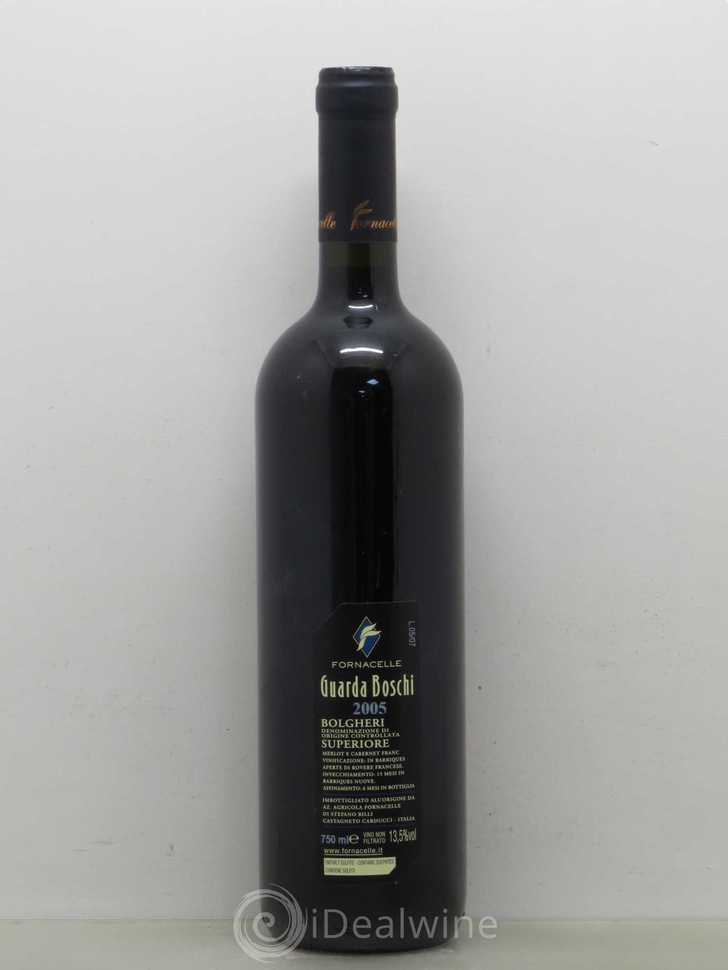 Bolgheri DOC Guarda Boschi Fornacelle 2005 - Posten von 1 Flasche - 1