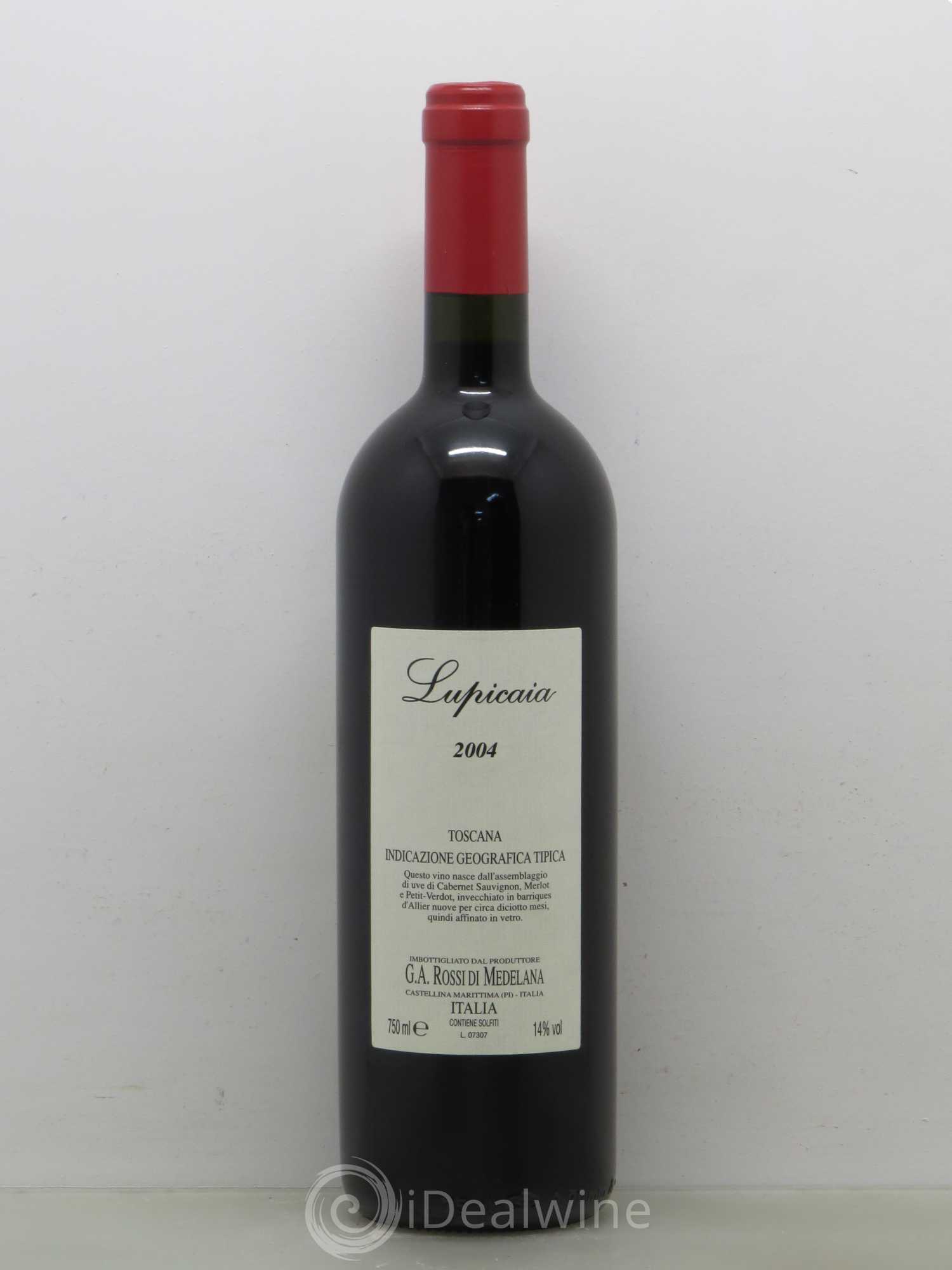 Toscana IGT Lupicaia G.A Rossi Di Medelana 2004 - Posten von 1 Flasche - 1